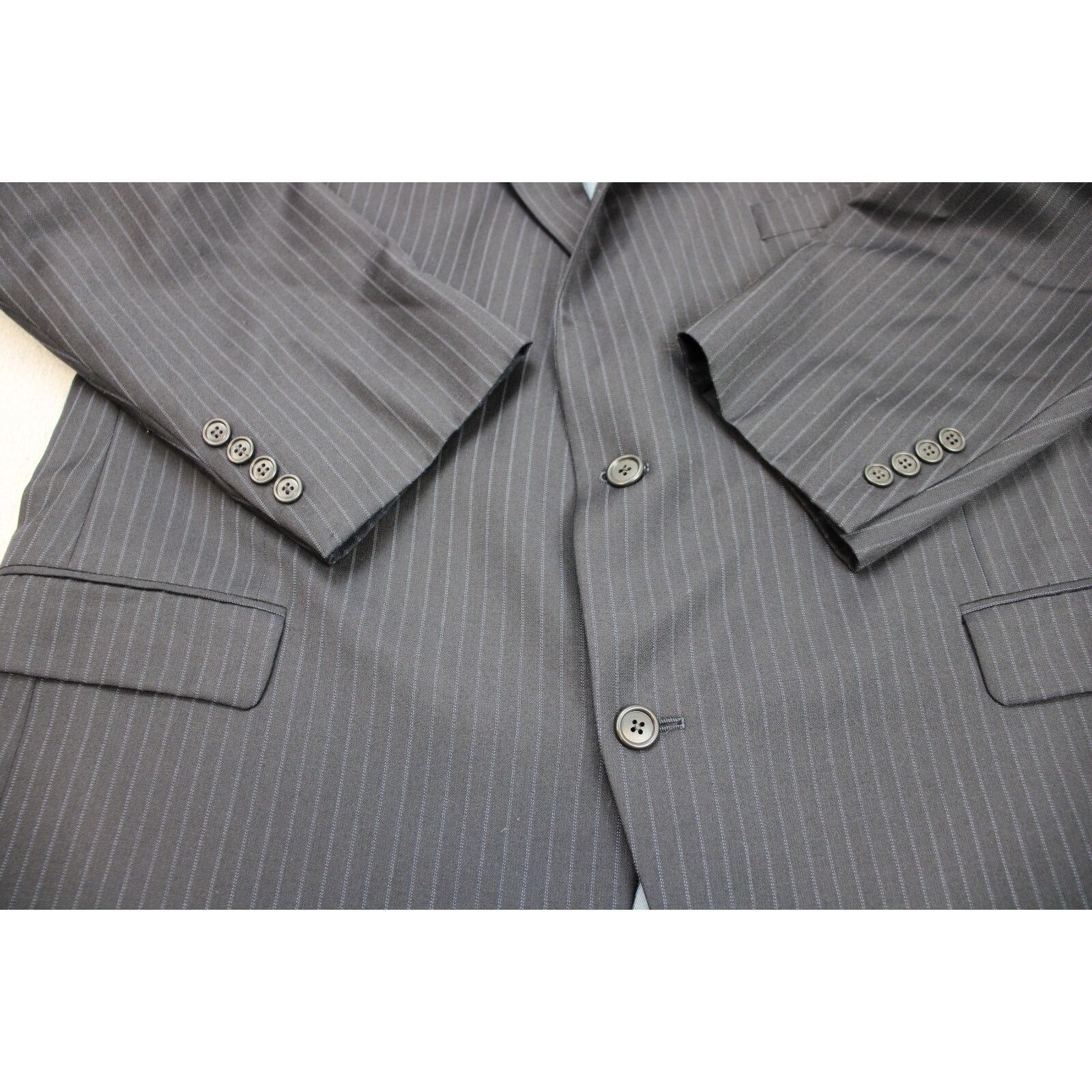 Jack Victor Jack Victor Blazer Men's 48R Black Wool Notch Size 48R - 10 Thumbnail