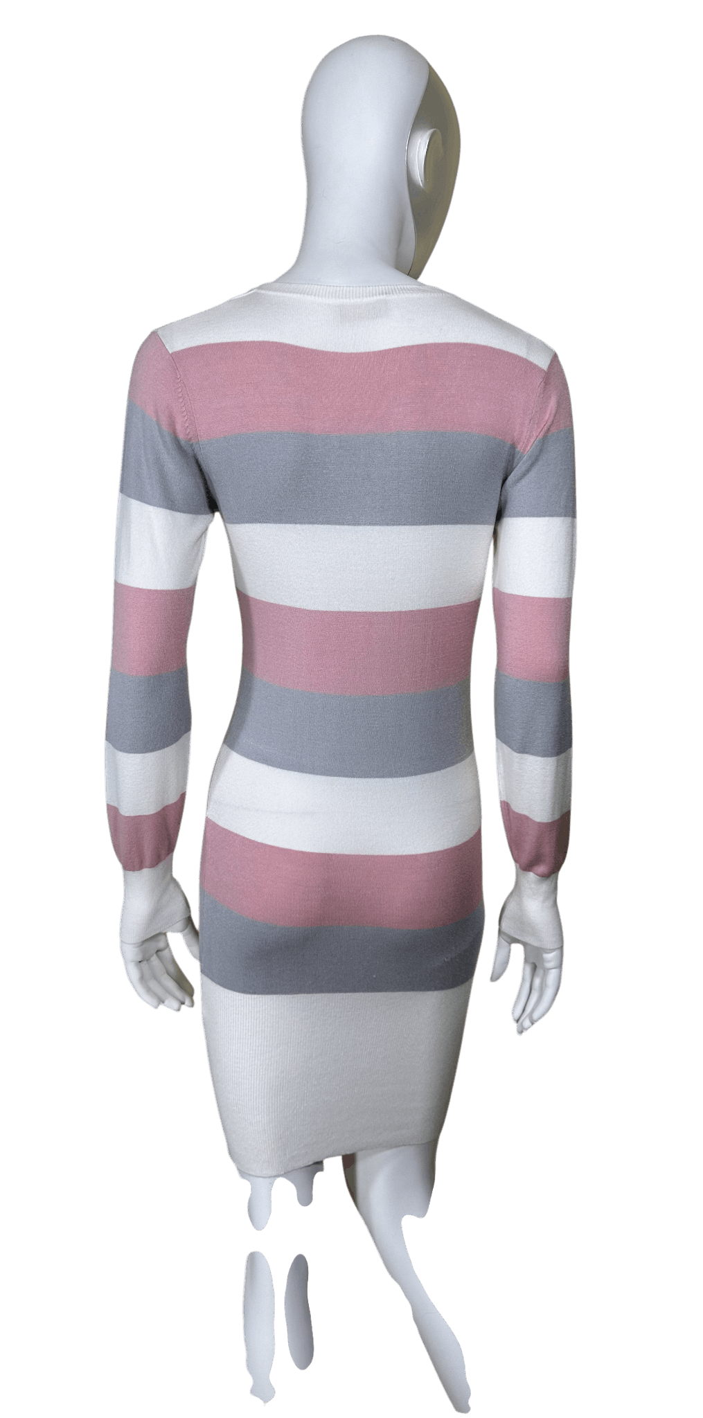 Fiorucci Striped Pink Grey dress Size XS / US 0-2 / IT 36-38 - 4 Thumbnail