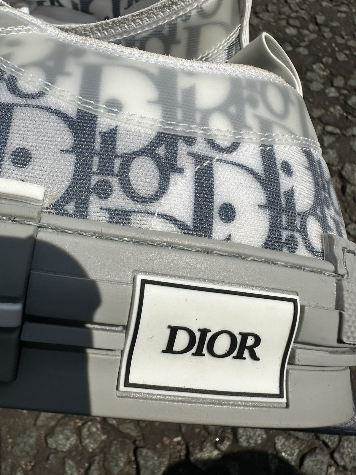 Dior Dior B23 Low White Navy Oblique Size US 10 / EU 43 - 6 Thumbnail