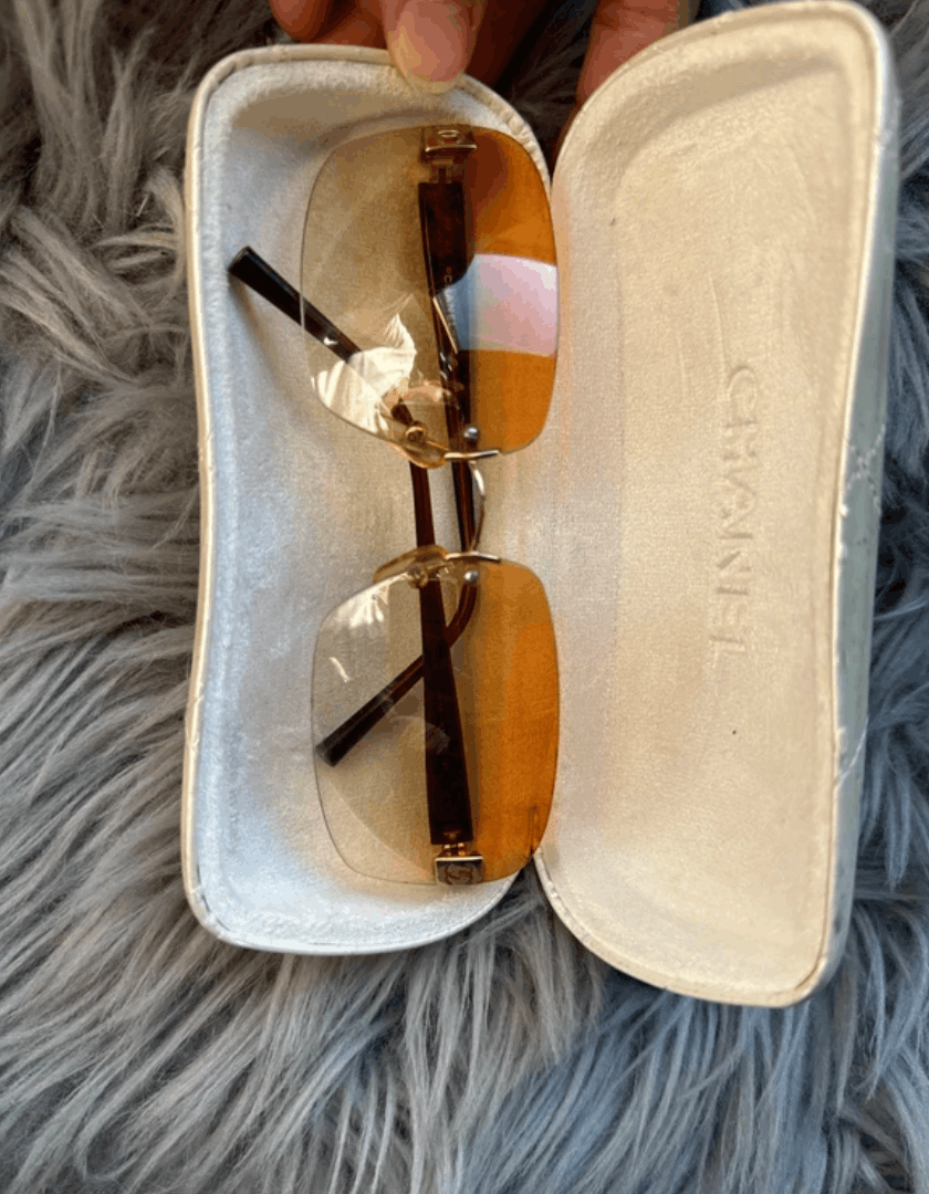 Chanel CHANEL Sunglasses Mask Rimless Rhinestone 4017 Vintage Size ONE SIZE - 2 Thumbnail