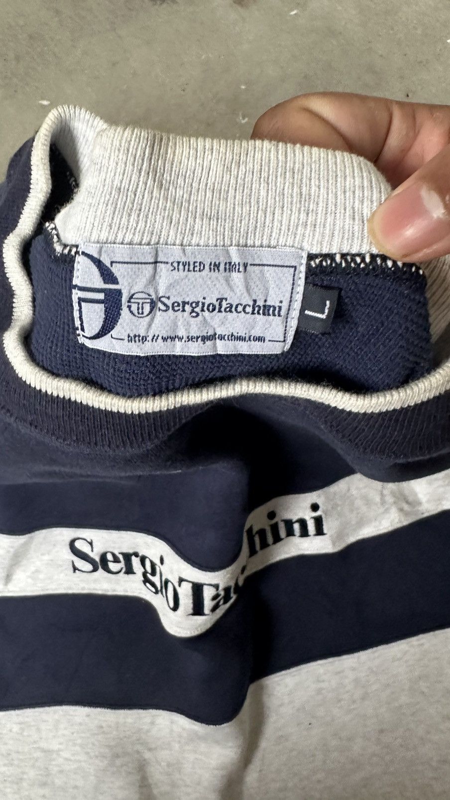 Sergio Tacchini VINTAGE SERGIO TACCHINI SWEATSHIRT Size US L / EU 52-54 / 3 - 4 Thumbnail