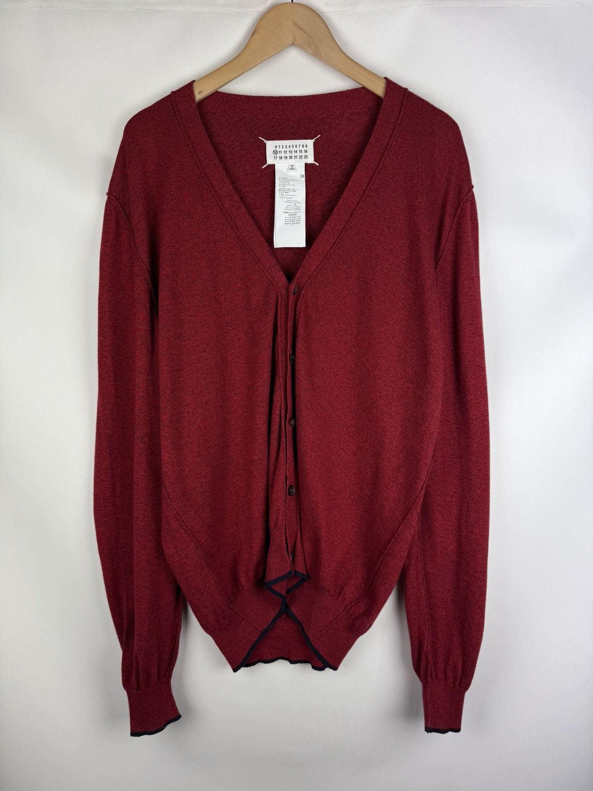Maison Margiela Maison Margiela Button Front Elbow Patches Cardigan Sweater Size US XL / EU 56 / 4 - 1 Thumbnail