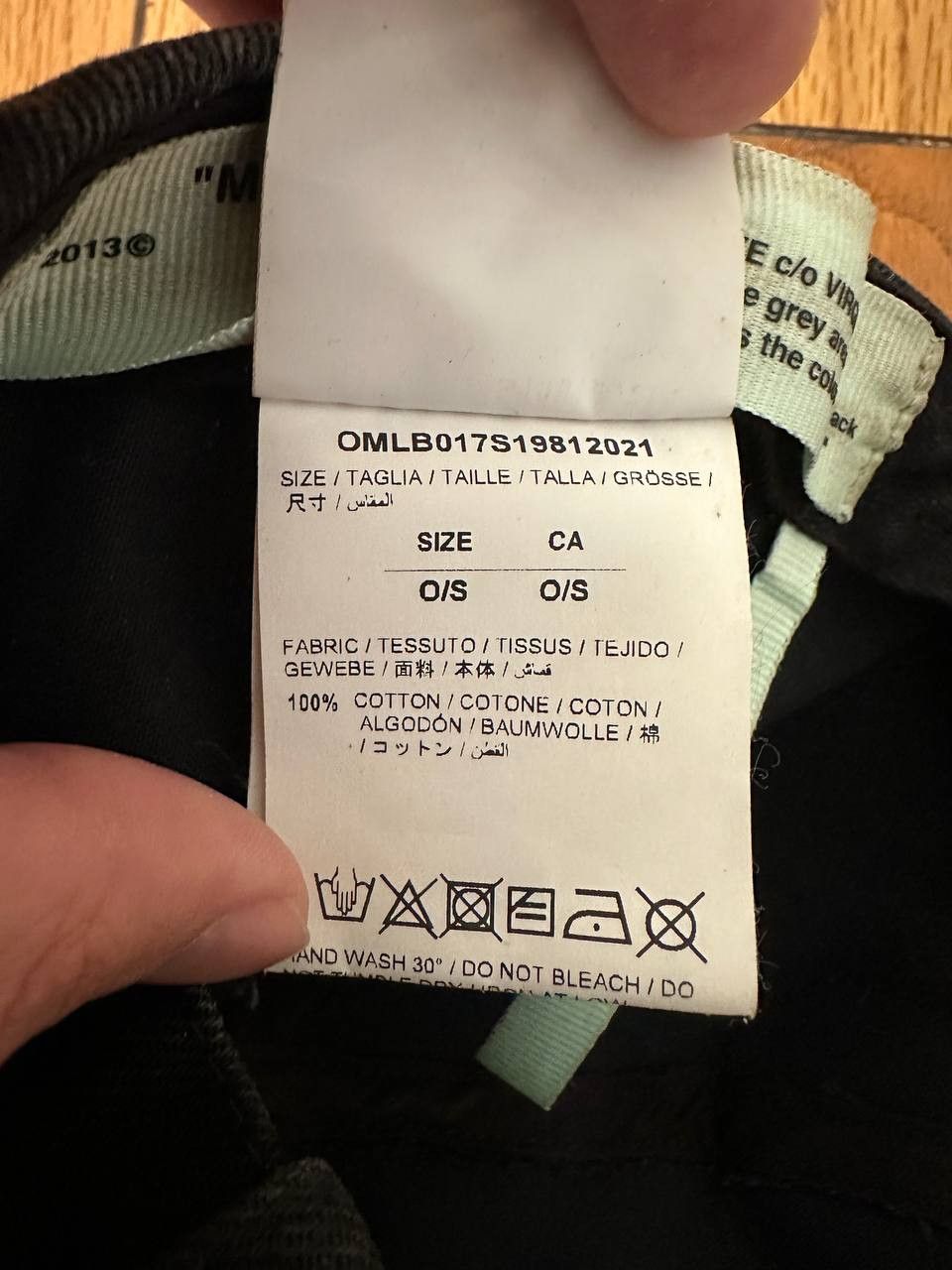 Off-White Off-White Logo Appliqued Denim Baseball Hat Cap Size ONE SIZE - 9 Thumbnail