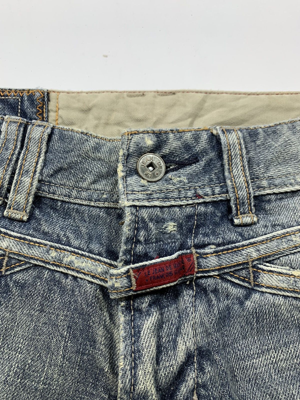 Marithe + Francois Girbaud Vintage japanese MFG distressed jeans Size US 29 - 3 Thumbnail