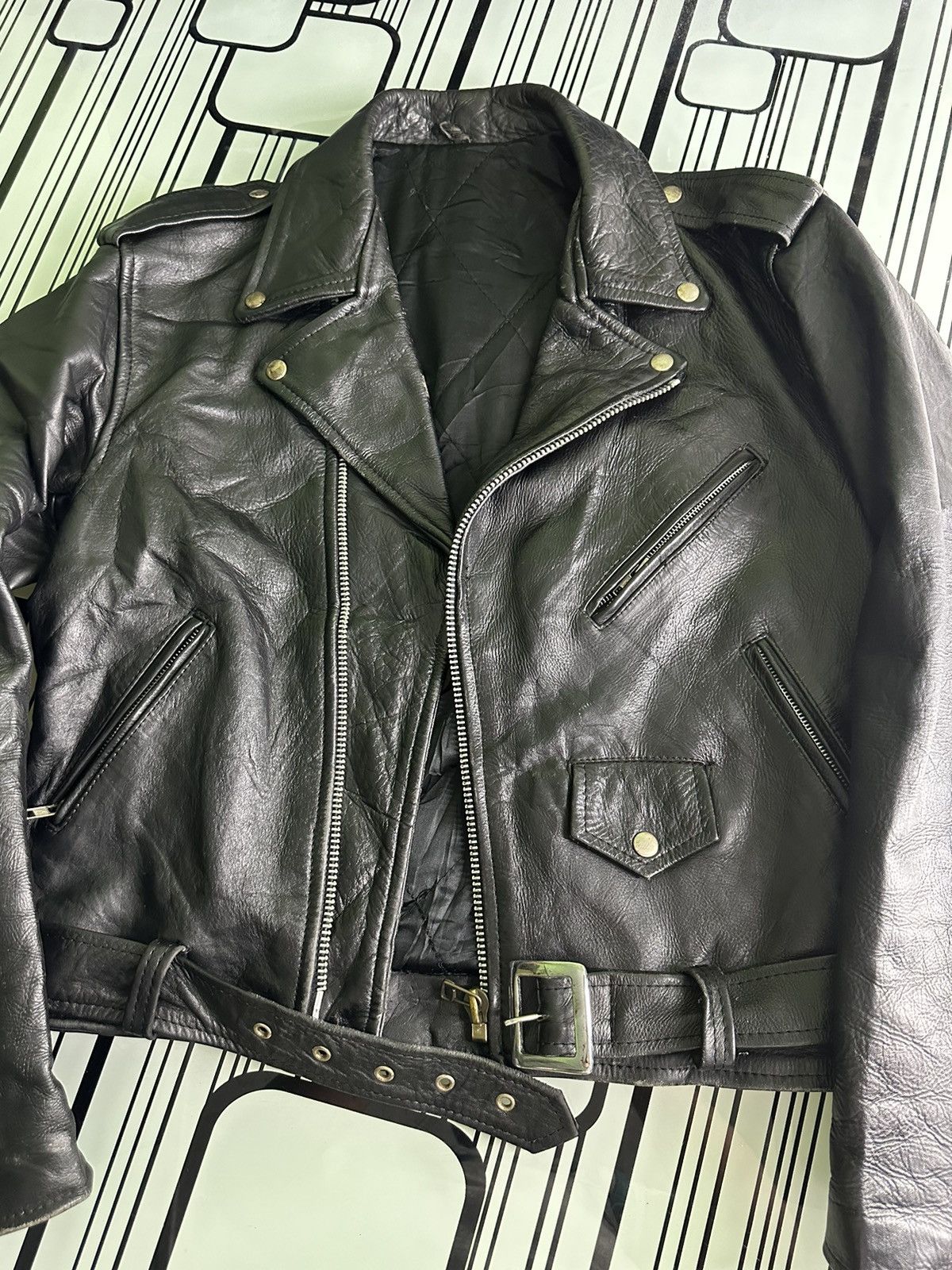 Harley Davidson 80’s Vtg Leather Jacket Harley Davidson Double Riders Jacket Size US M / EU 48-50 / 2 - 17 Thumbnail