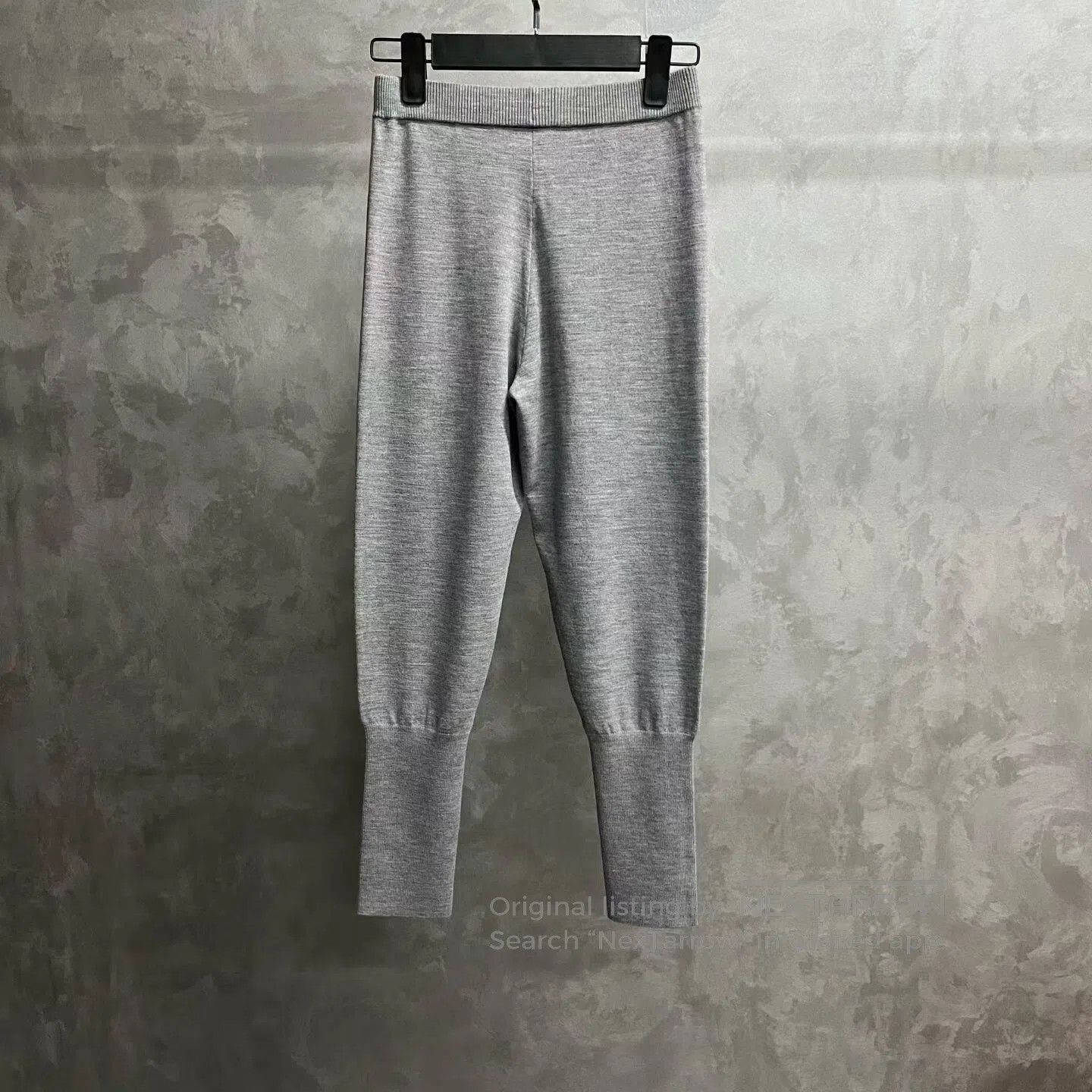 Loro Piana LORO PIANA Gray solid-colored elastic waist long underwear Size US 26 / EU 42 - 5 Thumbnail