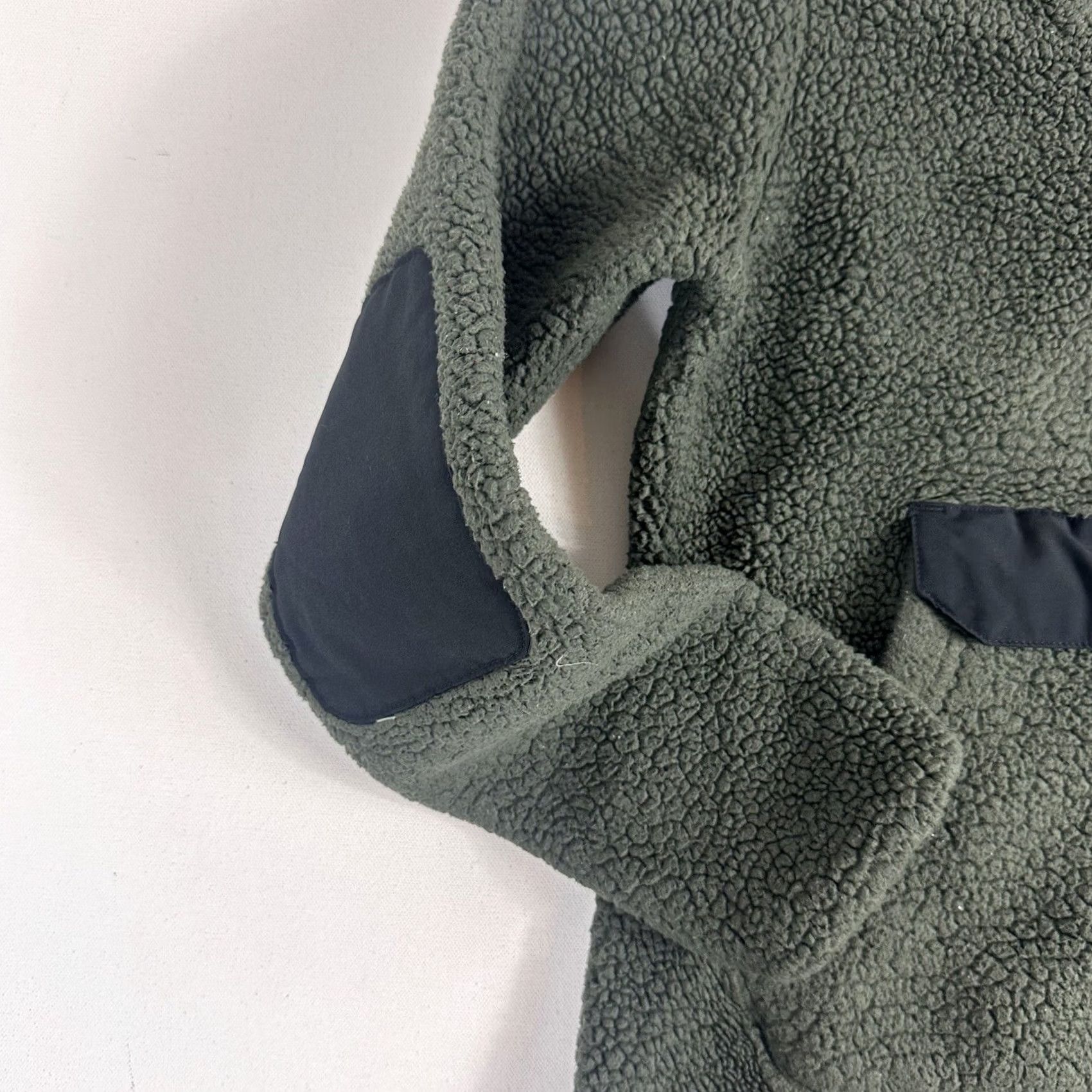 The North Face VINTAGE The North Face Campshire Pullover Hoodie Sherpa Fleece Womens XS Green 1/4 Zip Size XS / US 0-2 / IT 36-38 - 4 Thumbnail