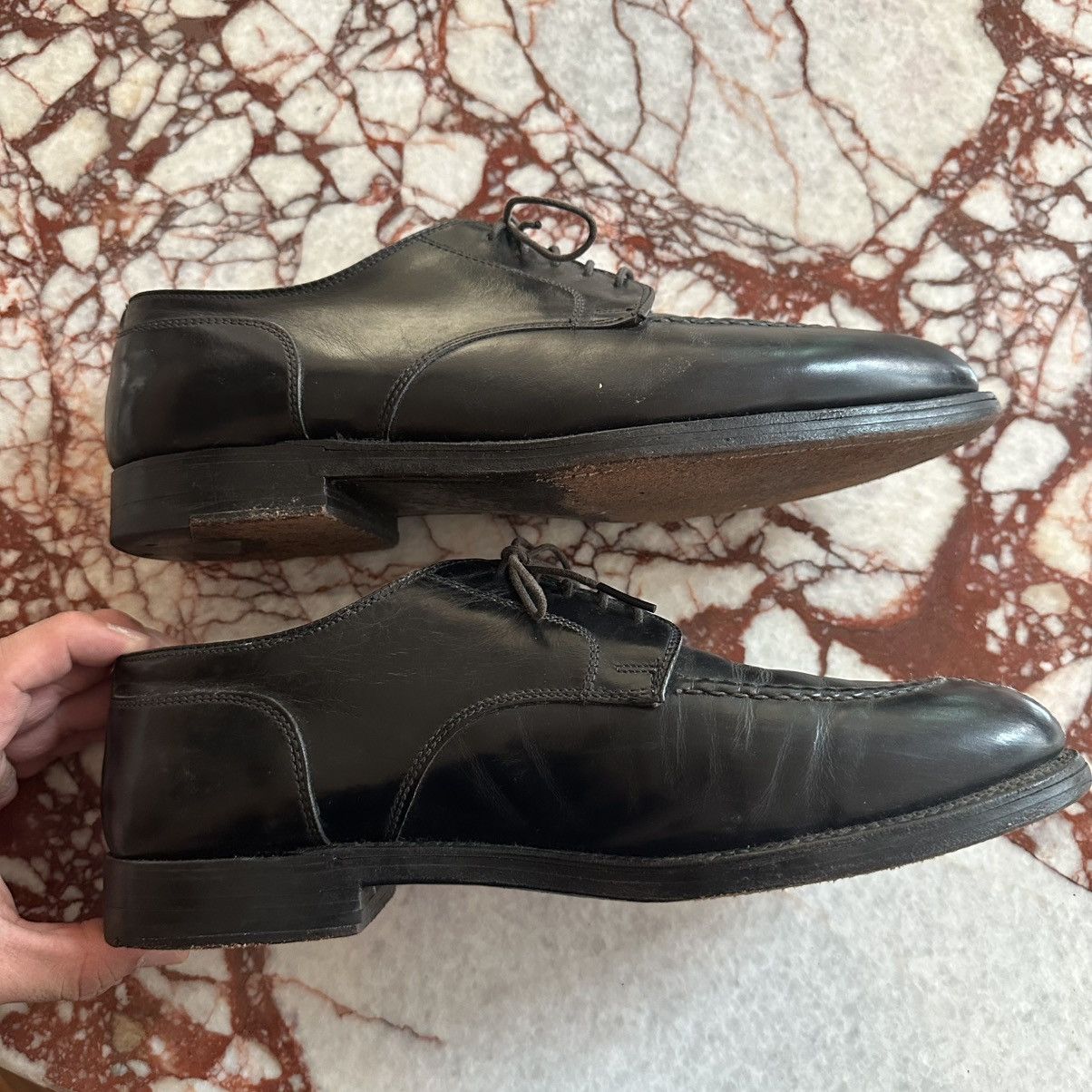 Alden Alden New England Mens Size 9D Black Leather Dress Shoes Size US 9 / EU 42 - 5 Thumbnail