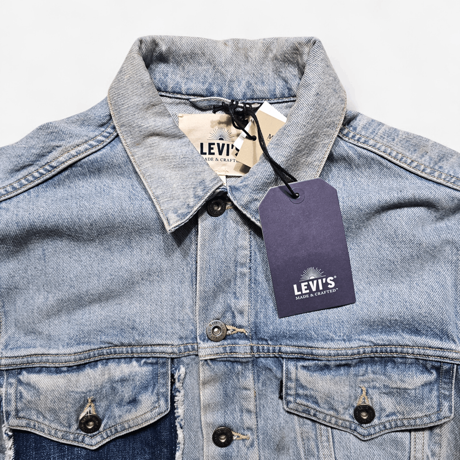 Levi's Made & Crafted Levi's Made & Crafted Selvedge Patchwork Denim Jacket Size L / US 10 / IT 46 - 5 Thumbnail