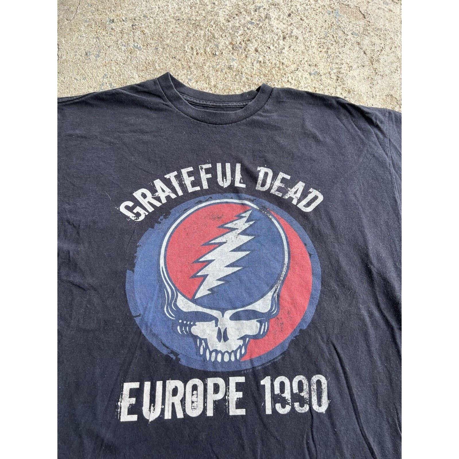 Grateful Dead Grateful Dead Steal Your Face Shirt Europe 1990 Black XXL Size US XXL / EU 58 / 5 - 2 Thumbnail