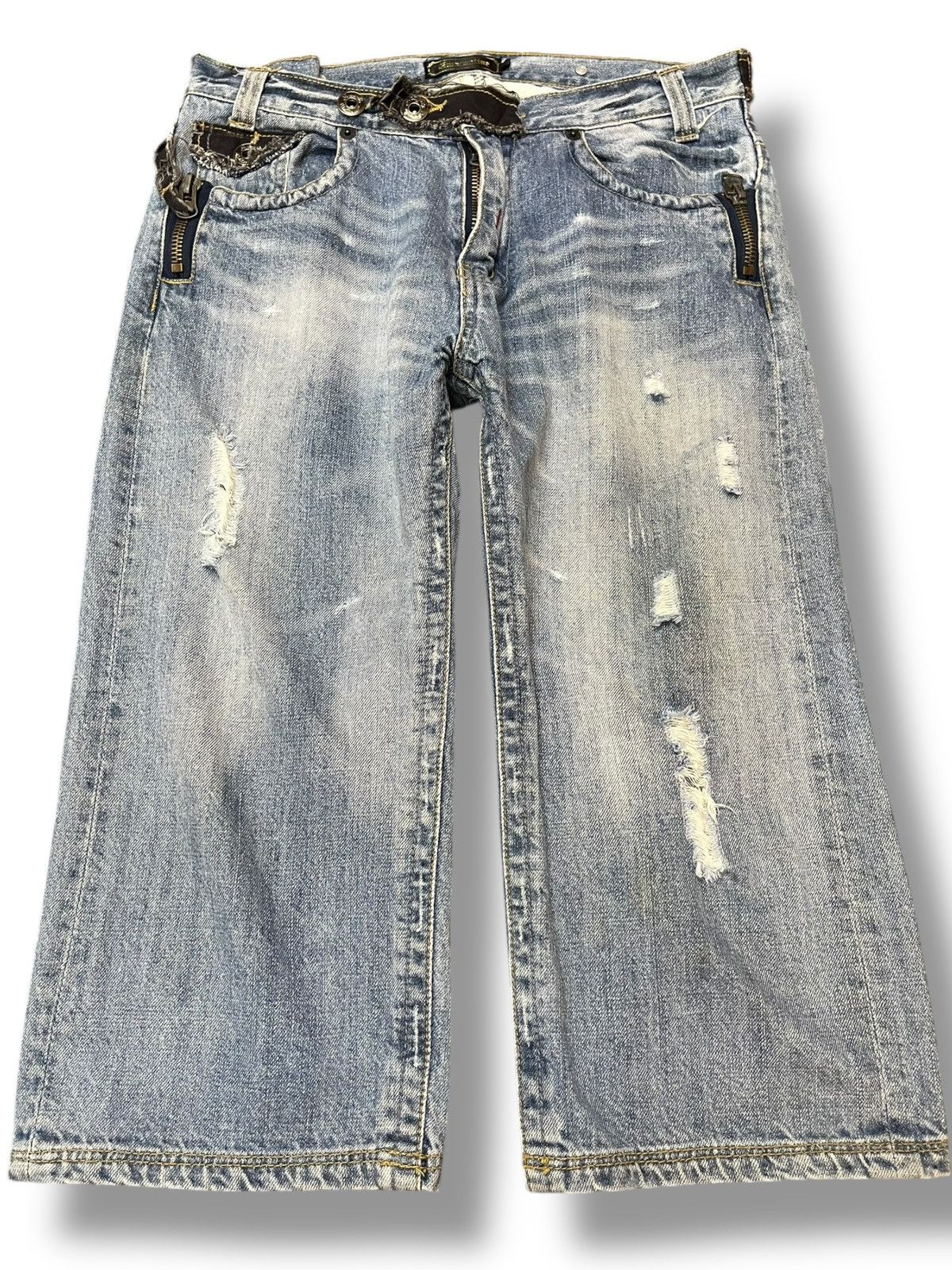 Japanese Brand Vintage Amarantine Seditionaries Three Quarter Denim Size US 31 - 1 Thumbnail