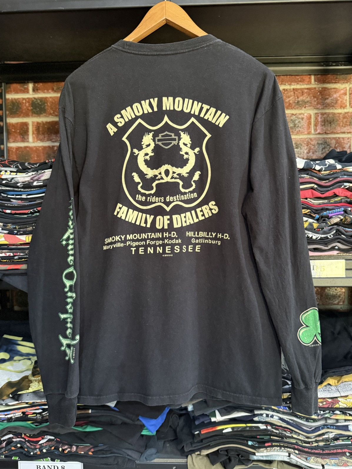 Harley Davidson Vintage Harley Davidson Get On Get Lucky Nekad Girl Faded T Size US L / EU 52-54 / 3 - 9 Thumbnail