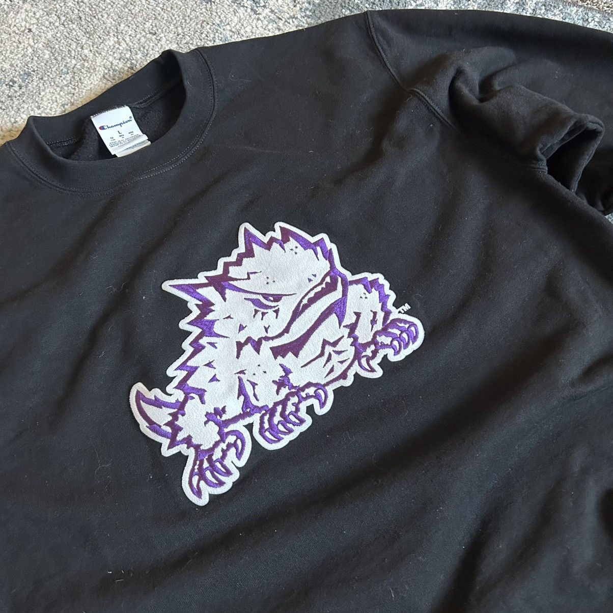 Champion ViNTAGE MiCROFiBER FELT EMBROiDERED TCU HORNED FROG TEXAS Size US L / EU 52-54 / 3 - 1 Thumbnail