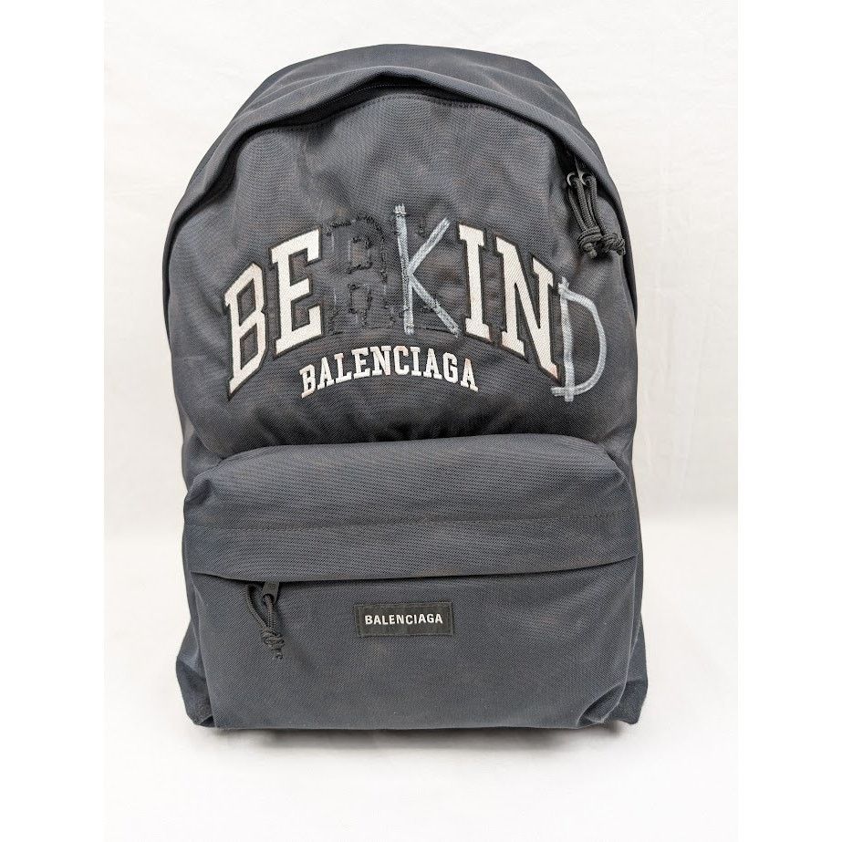 Balenciaga o1rshd1 Q:3 / Size: OS / Be Kind Explorer Backpack in Black Size ONE SIZE - 2 Thumbnail
