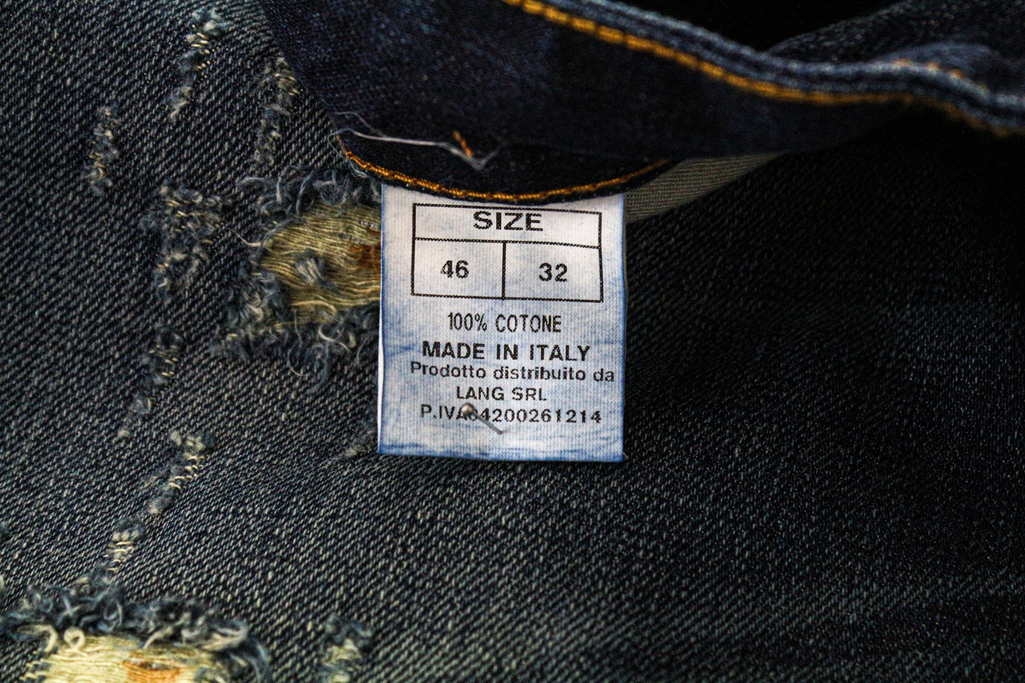 Takeshy Kurosawa W32 Slim Blue Cotton Distressed Jeans 76210 Size US 32 / EU 48 - 5 Thumbnail