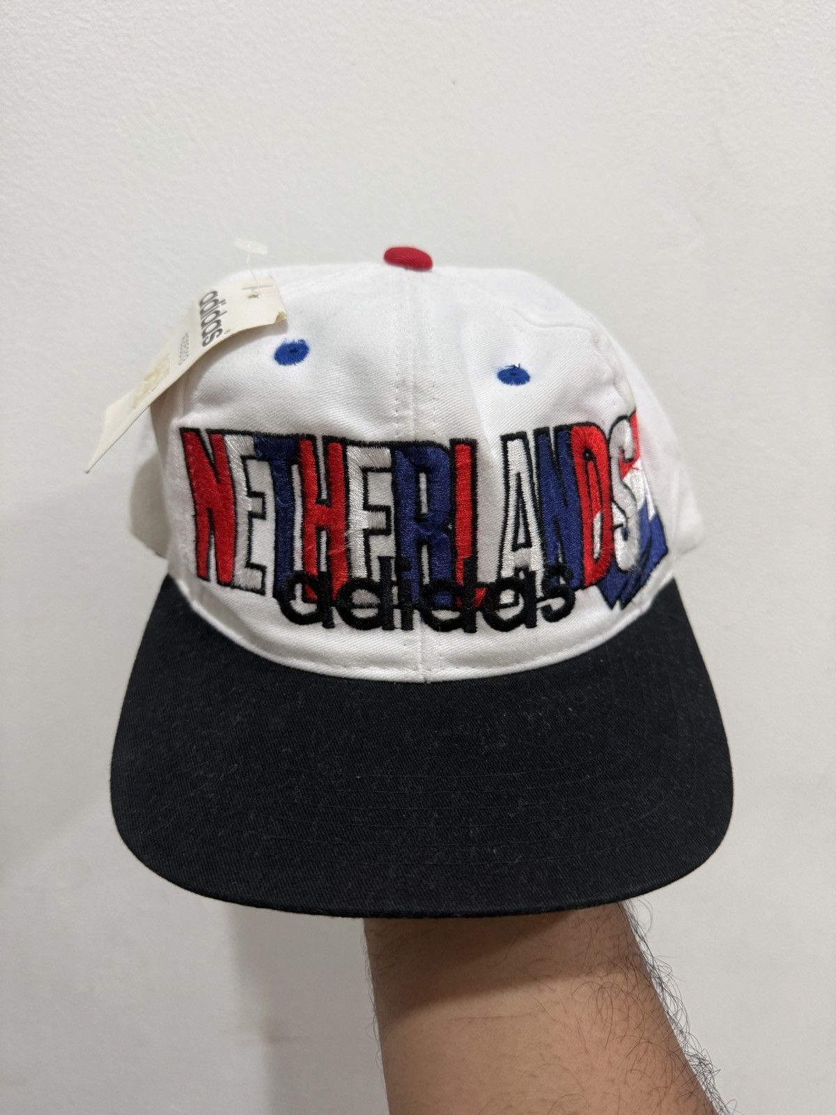 Adidas 90's Netherlands Adidas Team Full Embroid Hat Size ONE SIZE - 2 Thumbnail