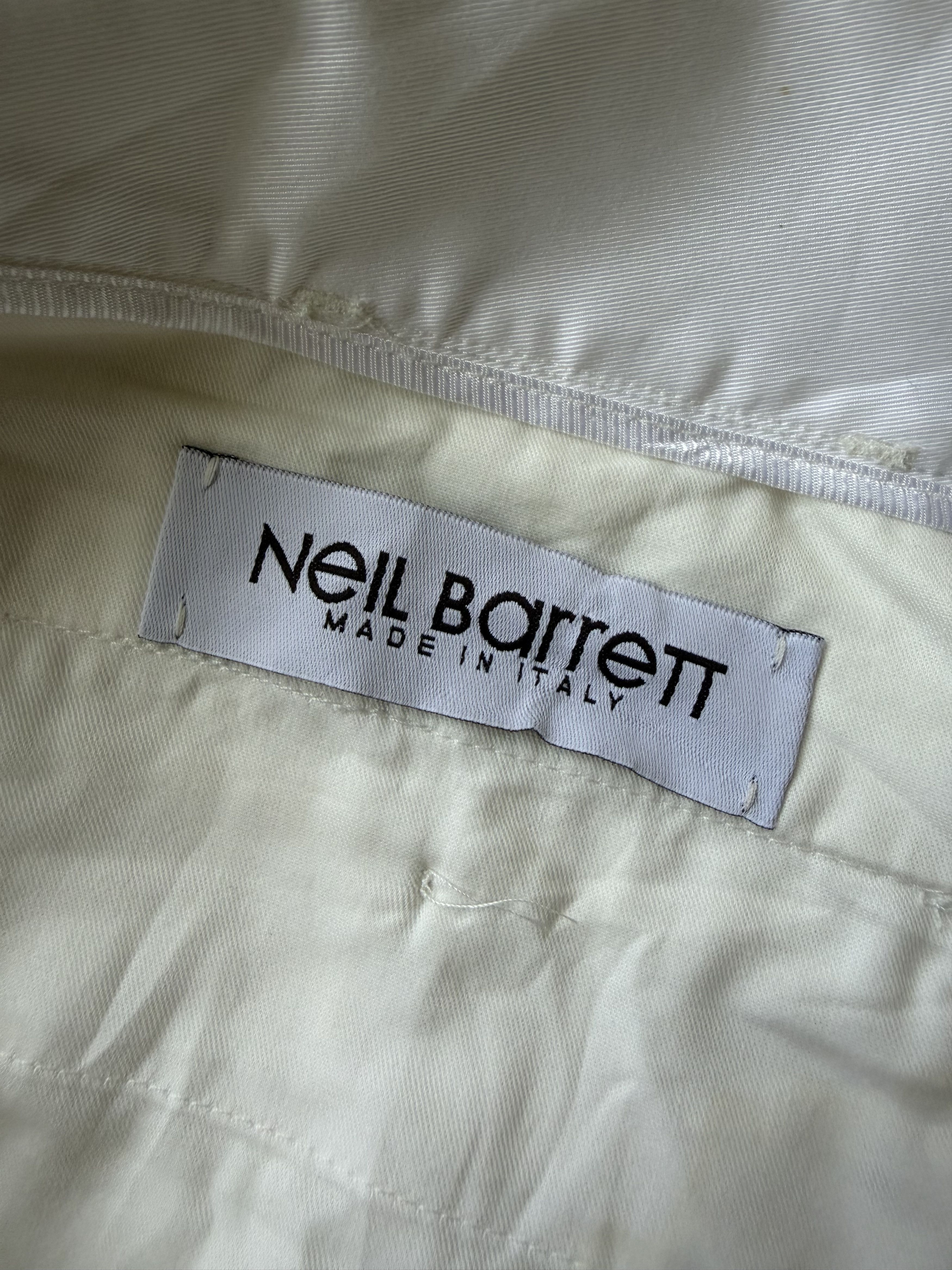 Neil Barrett Neil Barrett White Zip Trousers Size 40 (Slim Tapered) Size 27" / US 4 / IT 40 - 6 Thumbnail