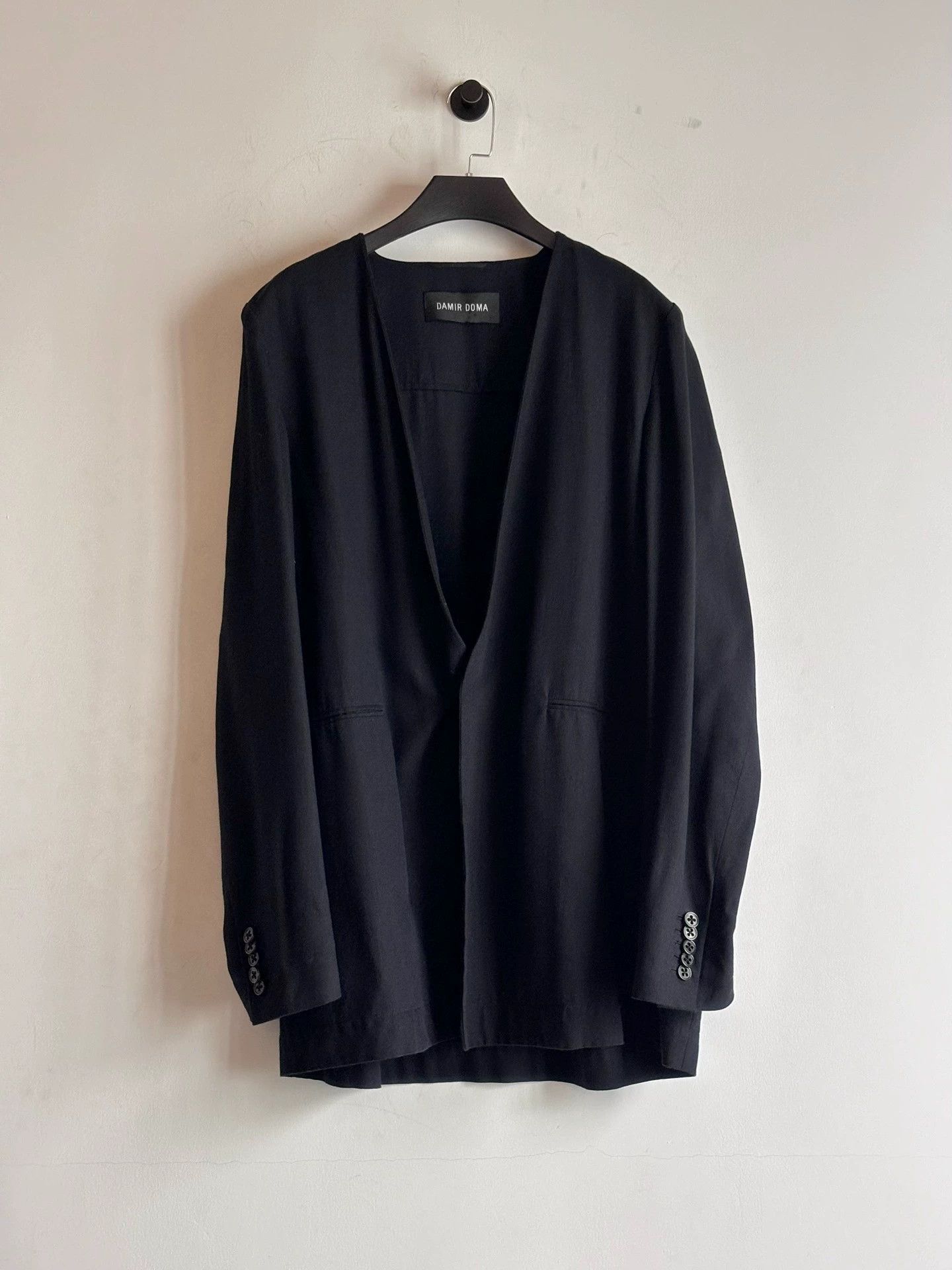 Damir Doma Damir Doma Collarless Suit 48 Size 48R - 3 Thumbnail