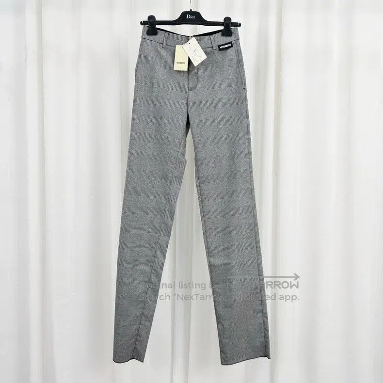 Other Vetements size XS Patchwork logo checkered wool leisure tr Size US 27 - 1 Thumbnail