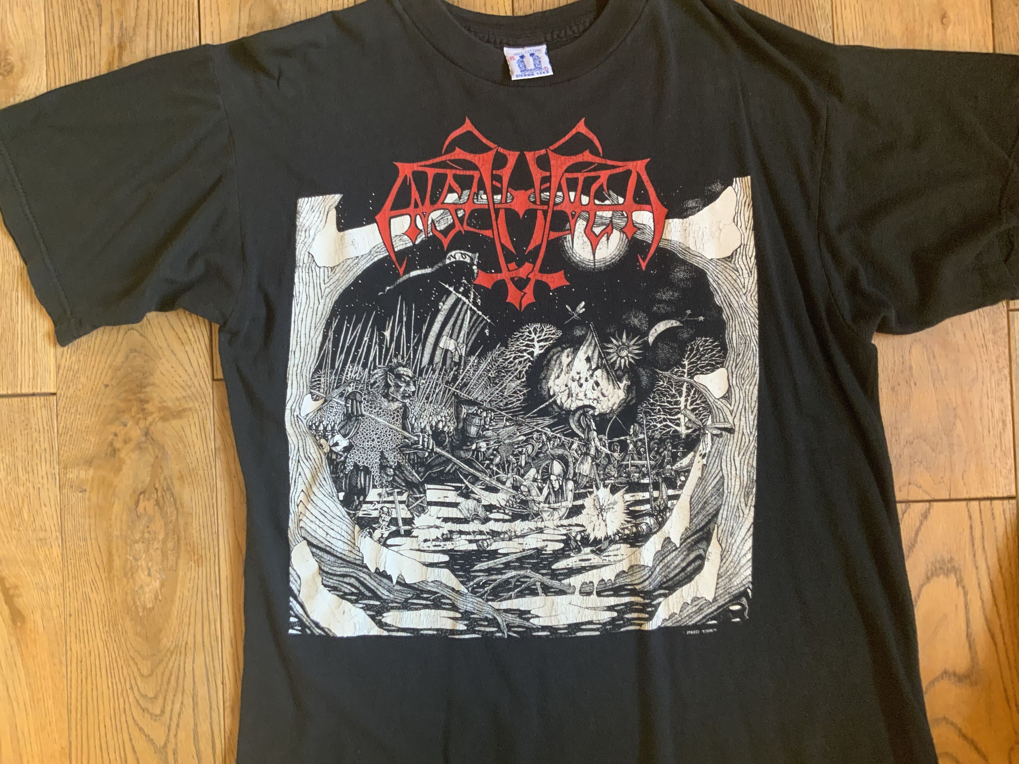 Vintage Very Rare Original 1993 Enslaved Hordanes Land shirt Size US XL / EU 56 / 4 - 12 Thumbnail