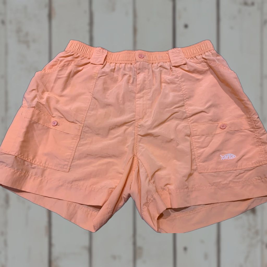Vintage AFTCO Mens Fishing Shorts Size 44 Peach Nylon Cargo Pocket Breathable Quick Dry Water Resistant Outdoor Size US 44 / EU 60 - 1 Thumbnail