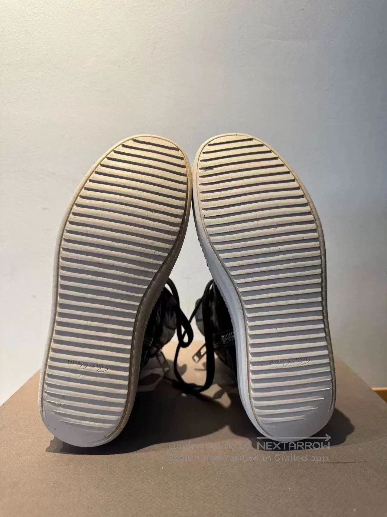 Rick Owens Rick Owens Leather High Top Sneakers. Size US 5 / EU 37 - 7 Thumbnail