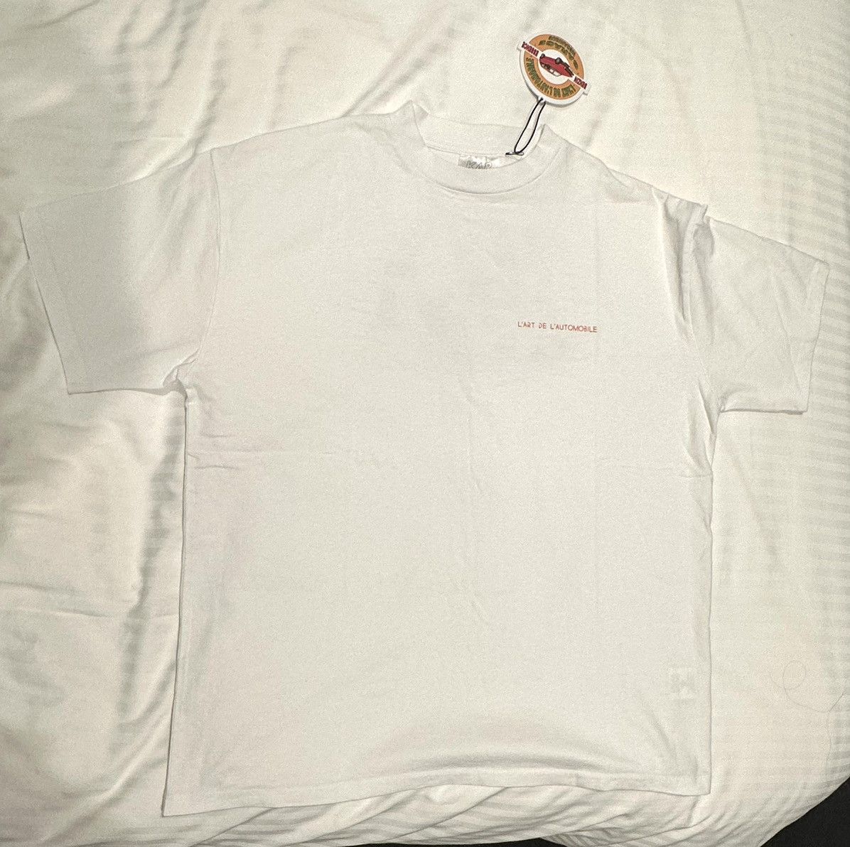 Kar L'ART PAPAYA ORANGE F1 LM WHITE T-SHIRT Size US XL / EU 56 / 4 - 1 Thumbnail