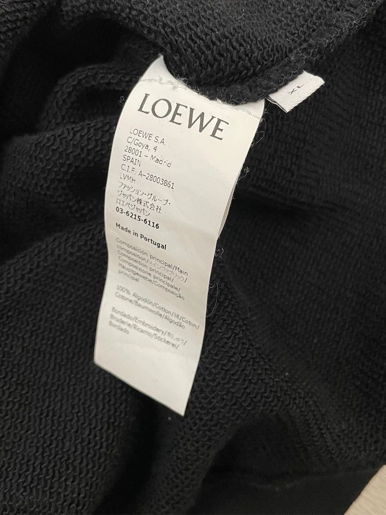Other LOEWE Black classic embroidered logo round neck hoodie Size XL / US 12-14 / IT 48-50 - 6 Thumbnail