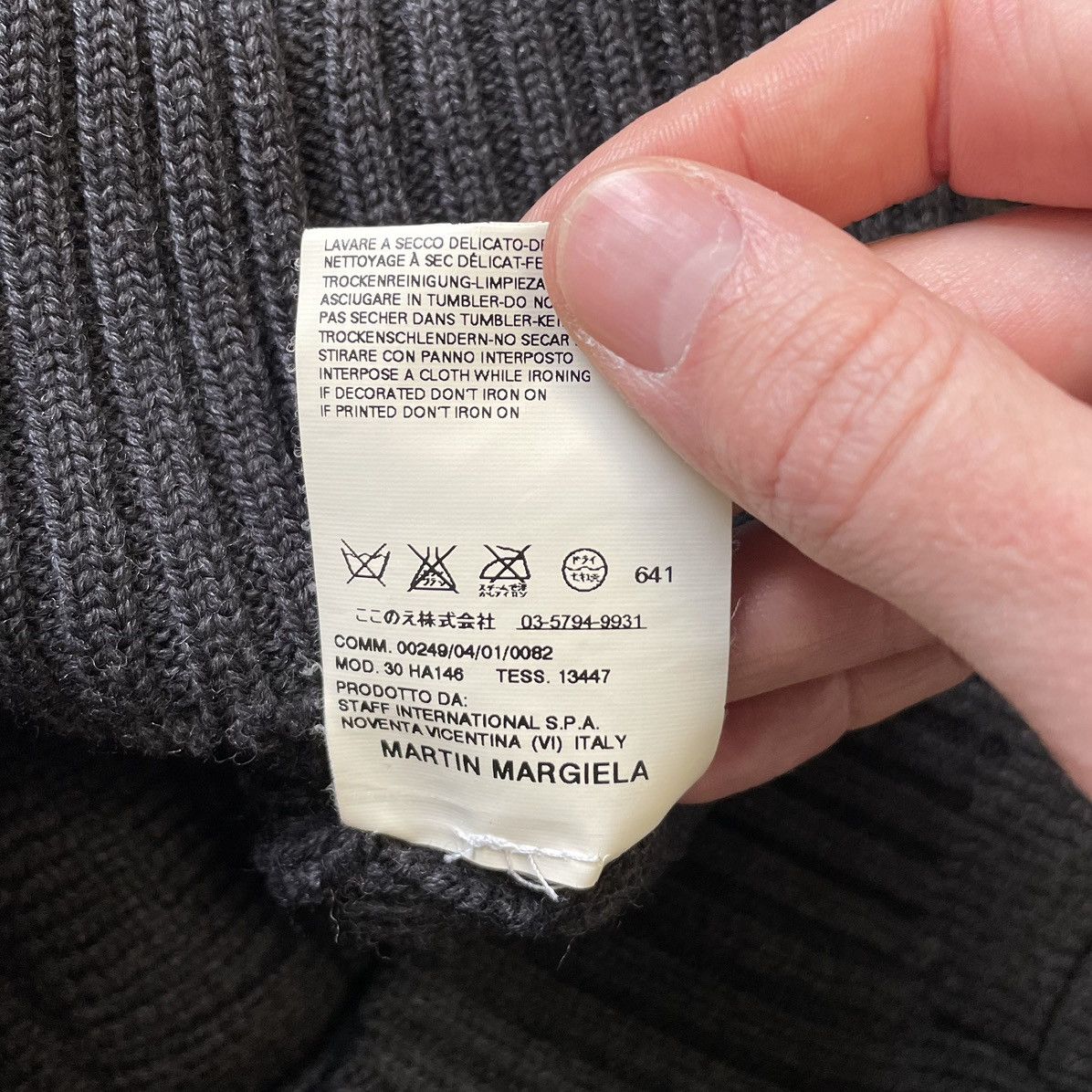 Maison Margiela A/W 08 ‘Shawl Collar’ Grey Wool Cardigan Size US XL / EU 56 / 4 - 11 Thumbnail