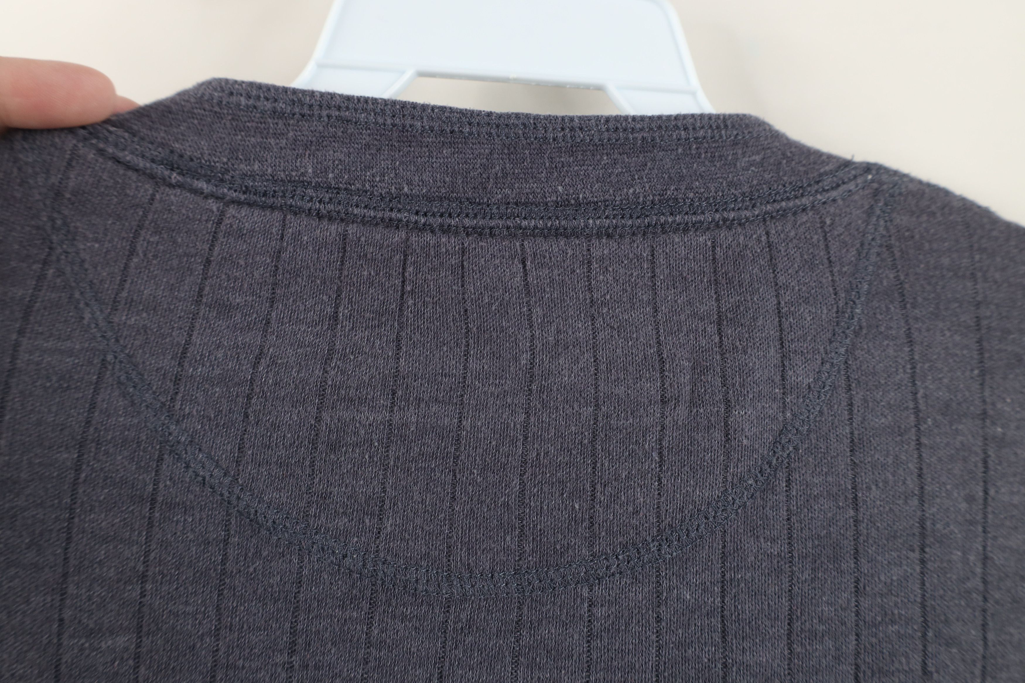 Vintage Vintage 90s Streetwear Knit Long Sleeve Henley T-Shirt Size US L / EU 52-54 / 3 - 8 Thumbnail