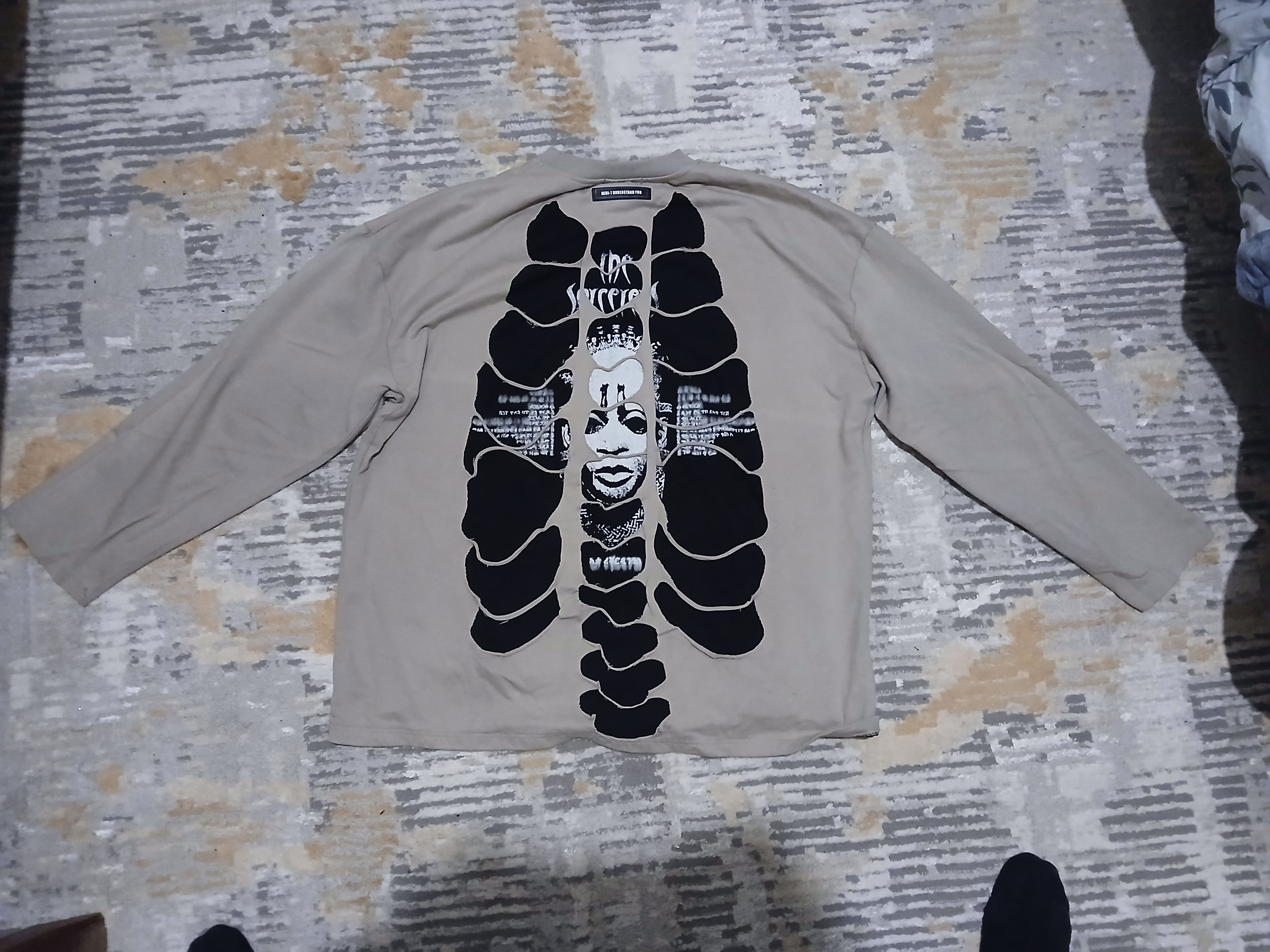 Other MIUI-T x The Sorcerer Skeleton Appliqué Long-Sleeve T-Shirt Size US XL / EU 56 / 4 - 1 Thumbnail