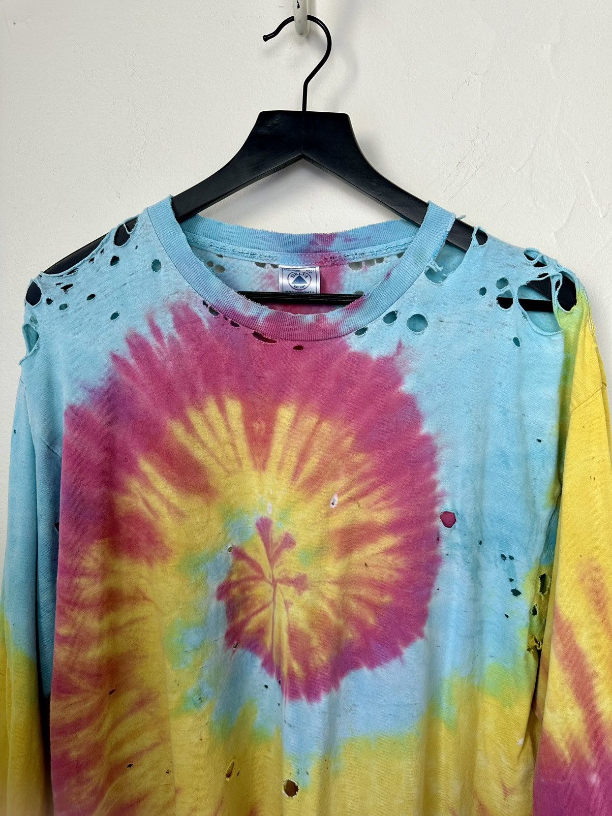 Vintage (L) THRASHED TO PERFECTION Tye Dye Long-Sleeve Tee Size US L / EU 52-54 / 3 - 3 Thumbnail
