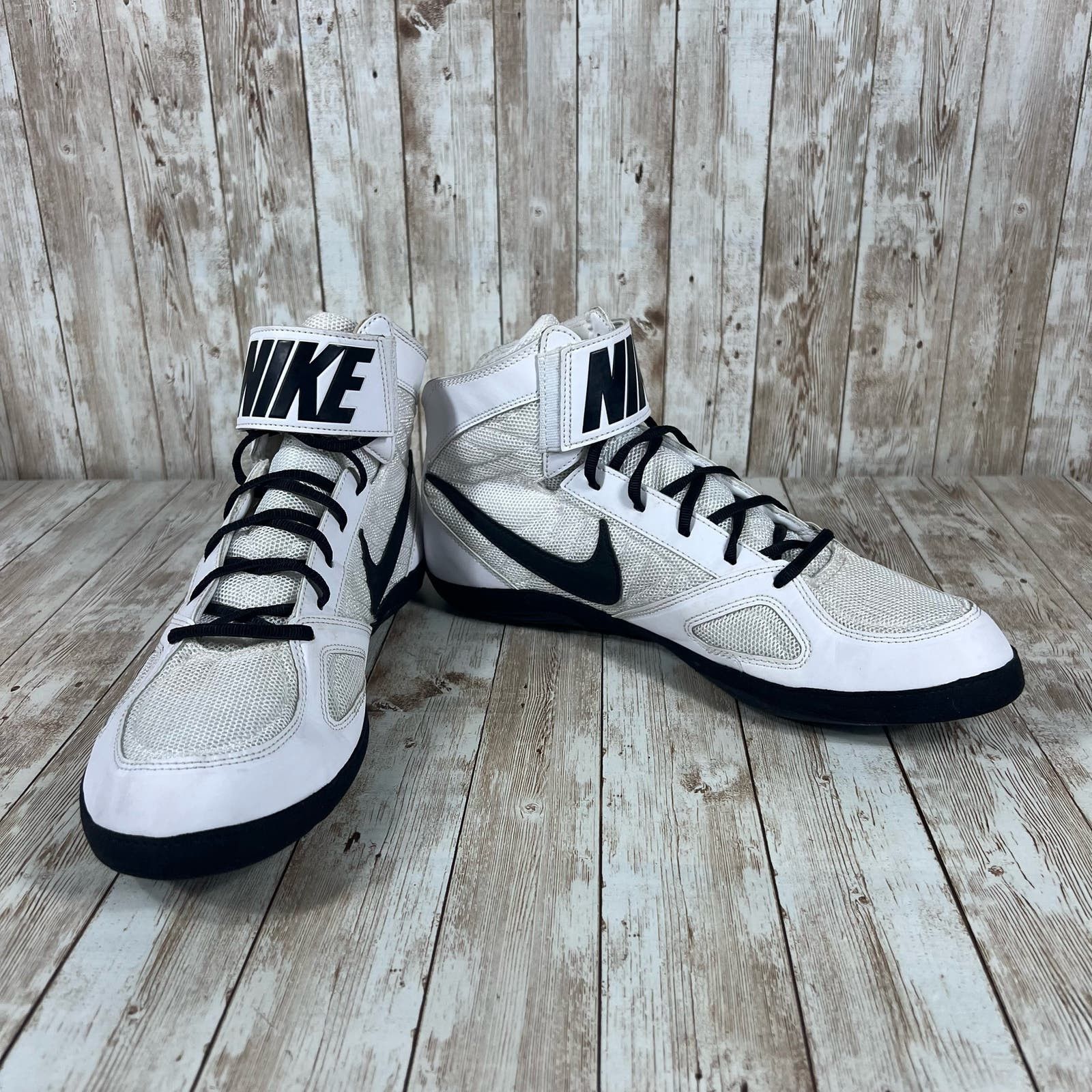 Nike Nike takedown wrestling shoes Mens 12 366640 100 white Size US 12 / EU 45 - 6 Thumbnail