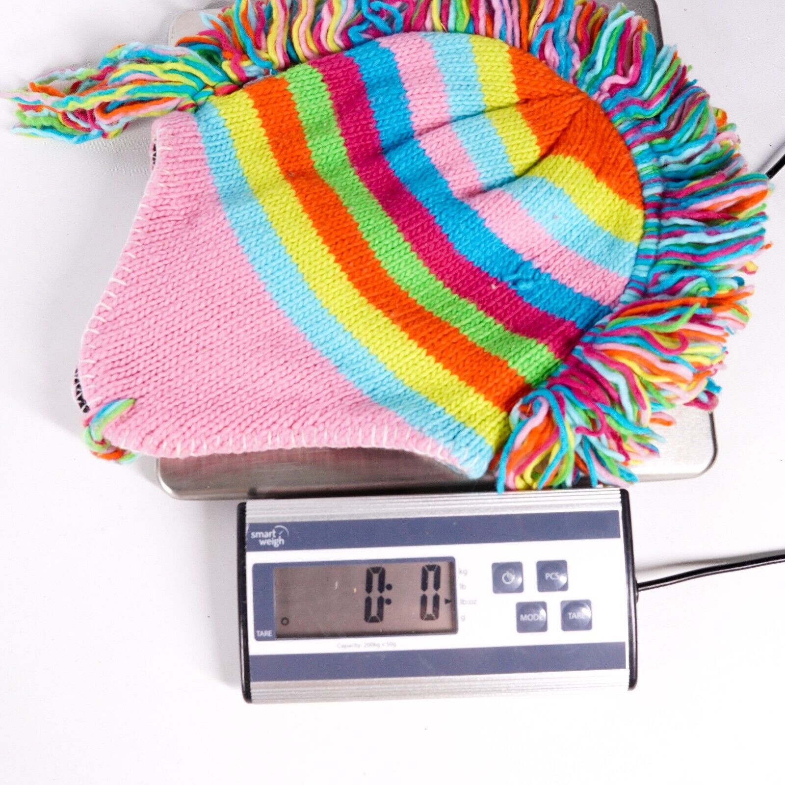Other Knitted Yarn Rainbow Striped Colorful Hipster Beanie Cap Hat Size ONE SIZE - 5 Thumbnail