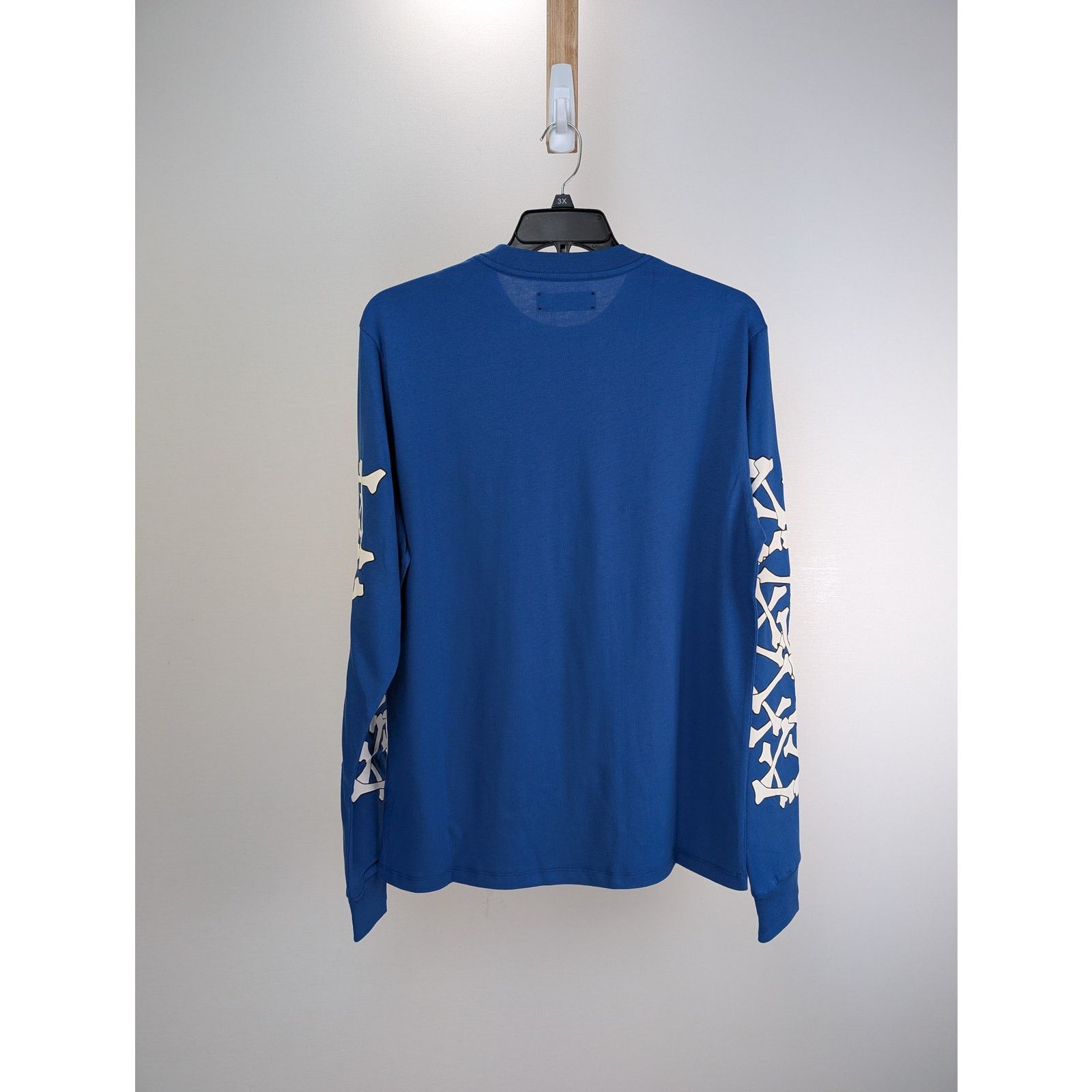 Amiri o1rshd1 Bones Stacked Long Sleeve Tee T-Shirt in Blue Size US M / EU 48-50 / 2 - 6 Thumbnail