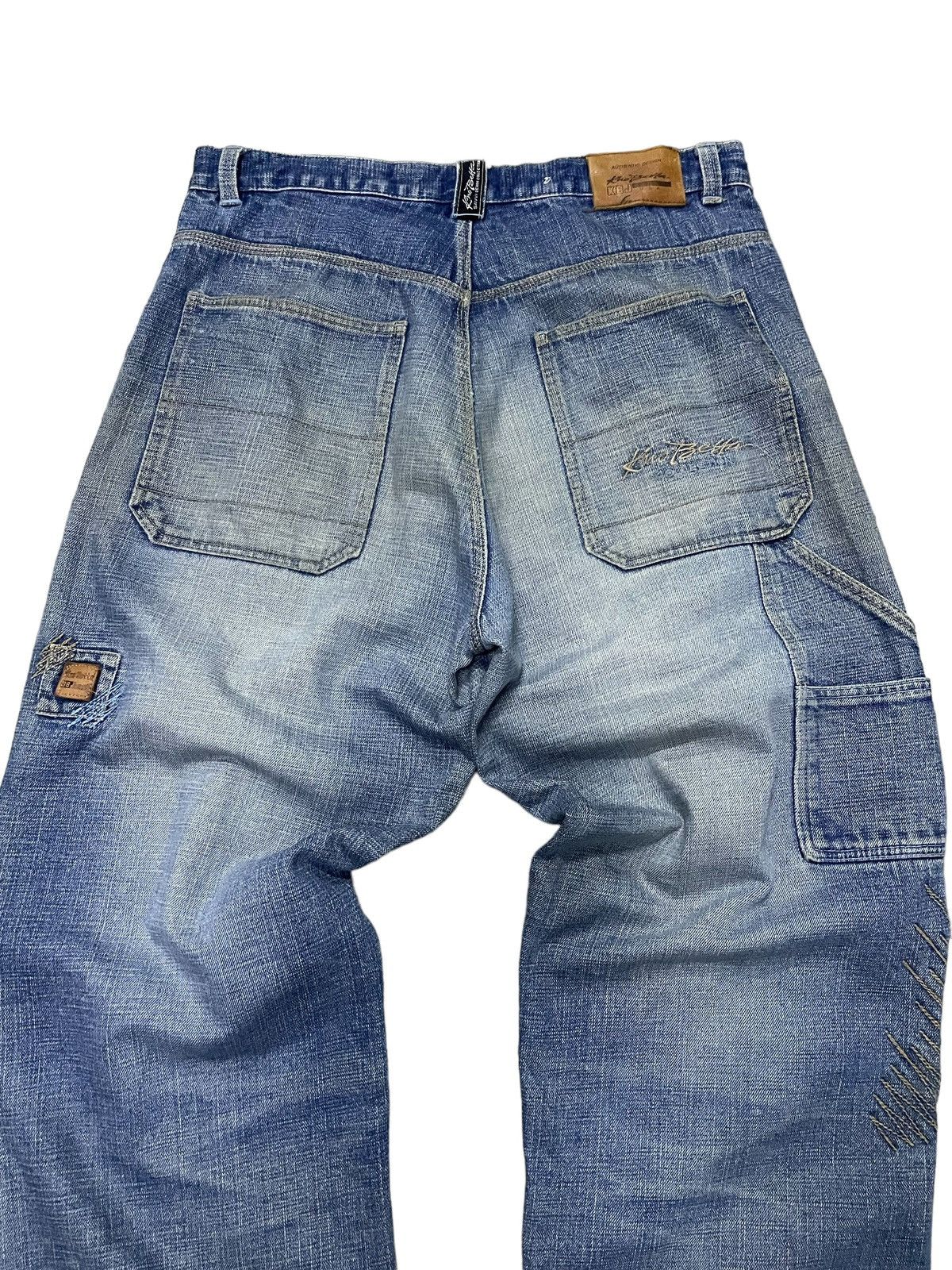 JNCO × Rap Tees KnoBetta Massive Baggy Distressed Y2K Rap Jeans Size US 34 / EU 50 - 4 Thumbnail
