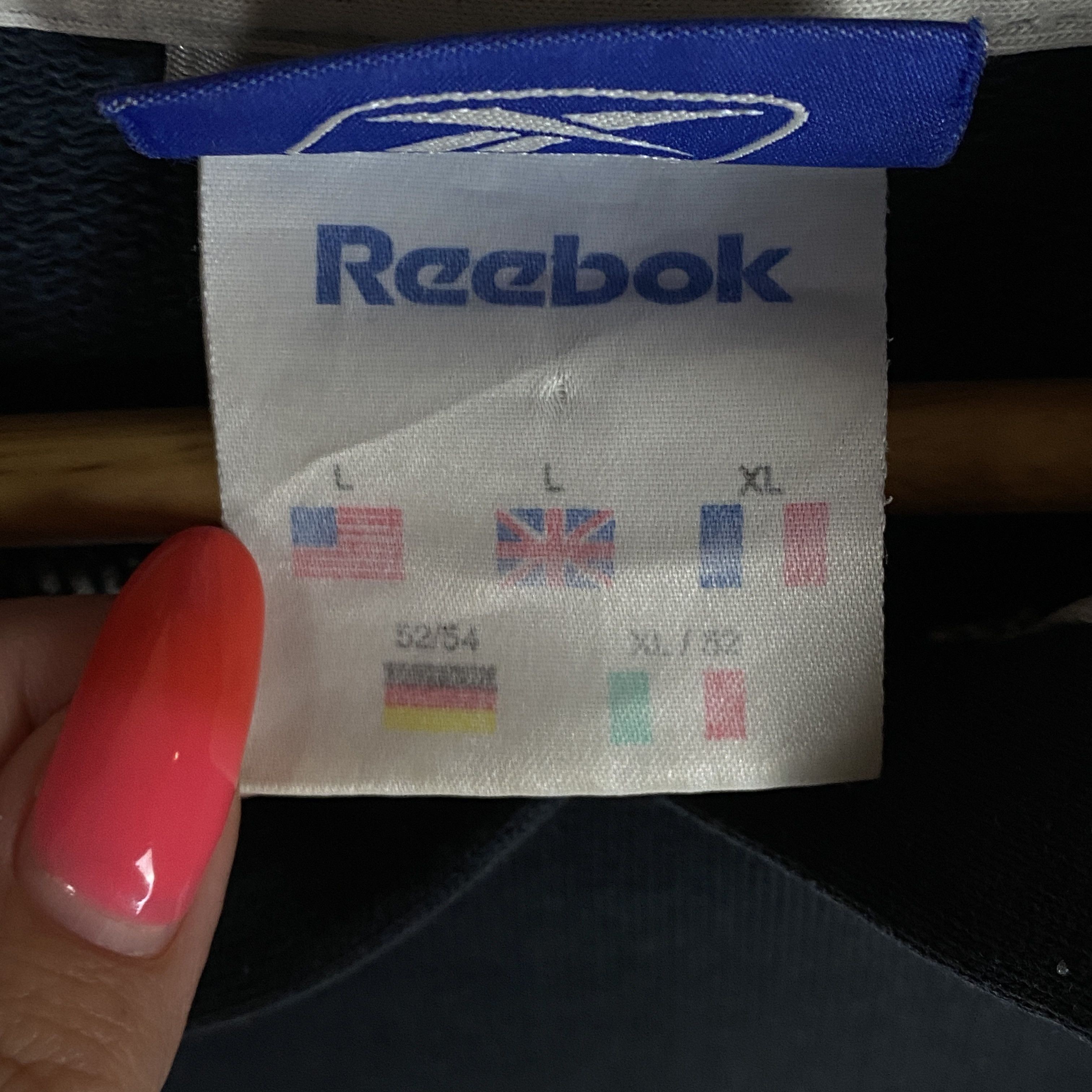 Reebok × Vintage Reebok Big Logo Vintage Hoodie Men's Size L Blue Long Sleeve Size US L / EU 52-54 / 3 - 5 Thumbnail