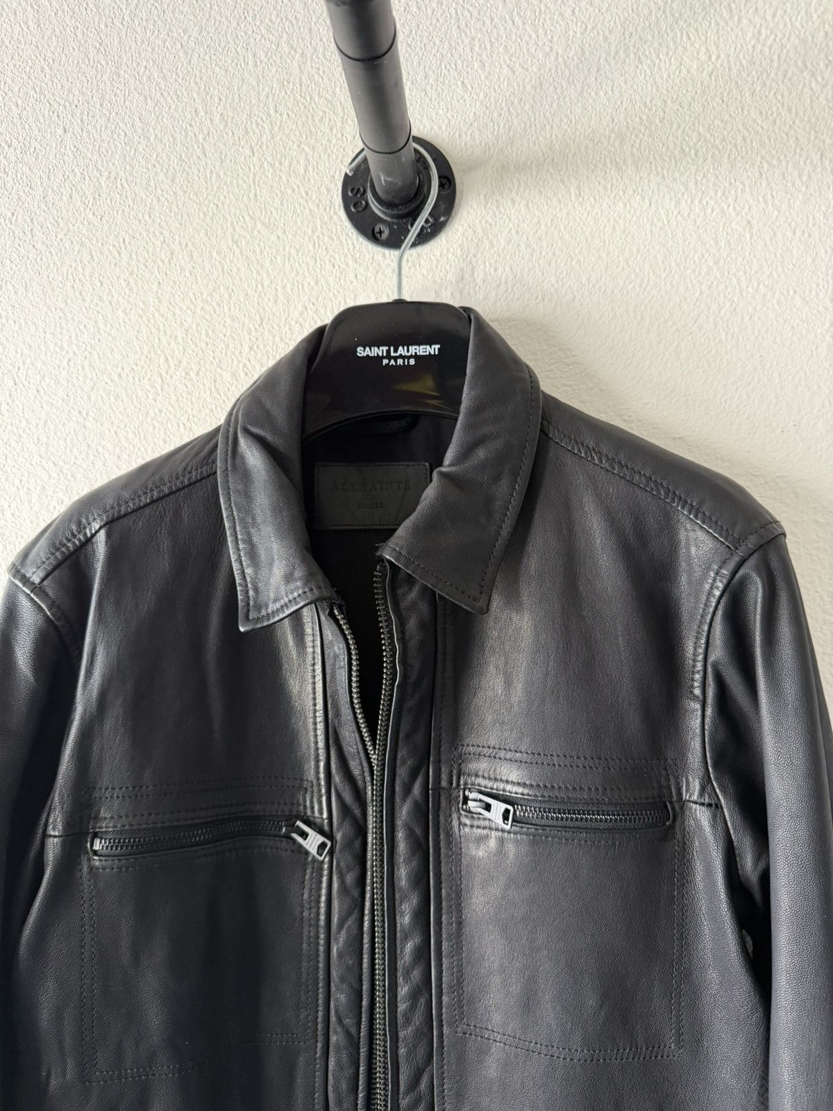 Allsaints $650 Lark Leather Jacket S Size US M / EU 48-50 / 2 - 2 Thumbnail