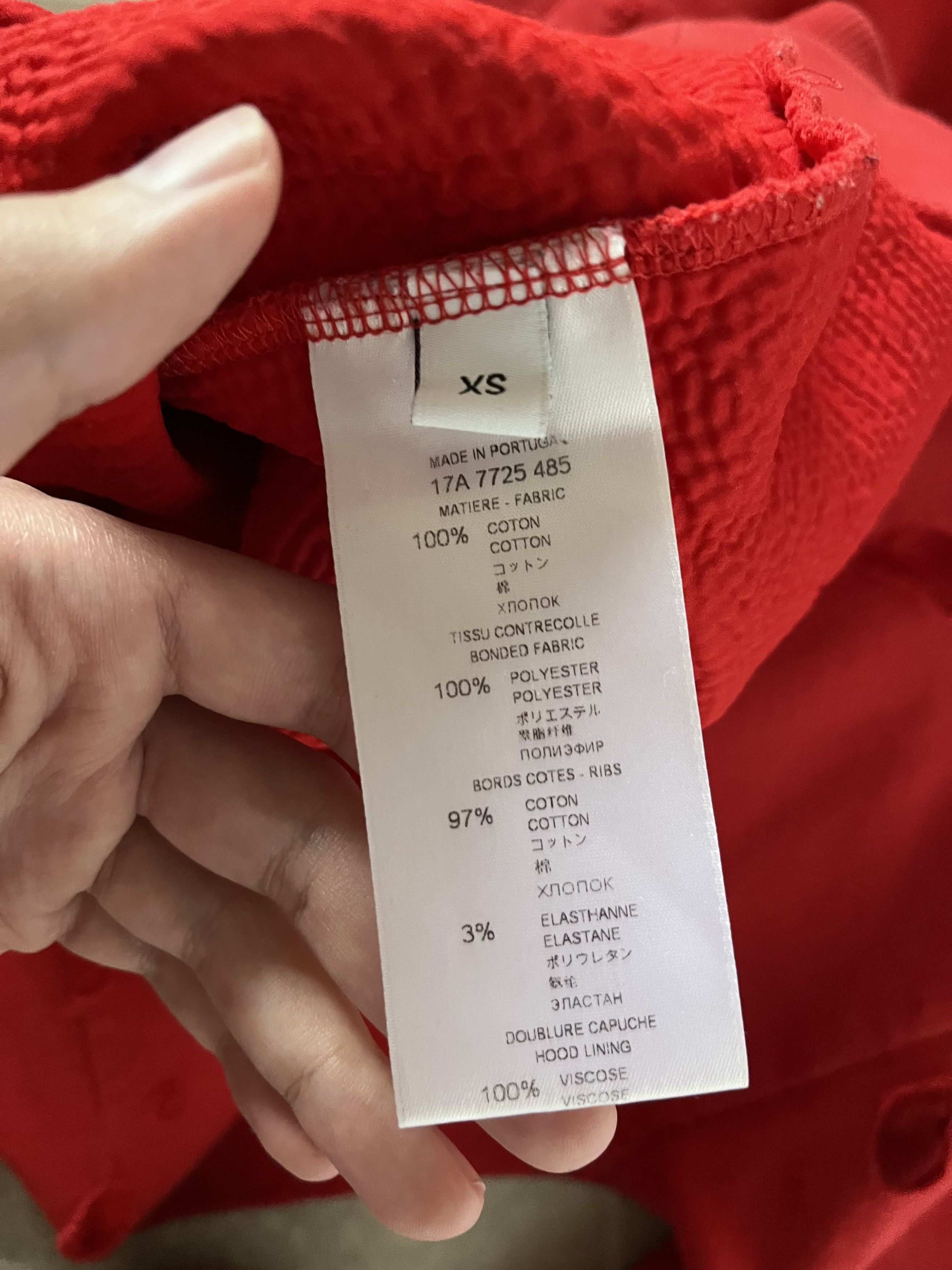 Givenchy Givenchy Red Distressed Hoodie Size US M / EU 48-50 / 2 - 3 Thumbnail