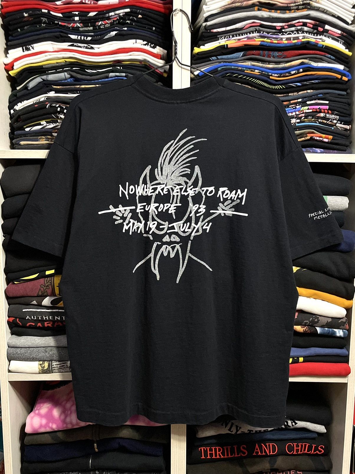 Band Tees Vintage 1993 Metallica Metallifukinca Metal Band T-Shirt 90s Size US XL / EU 56 / 4 - 12 Thumbnail