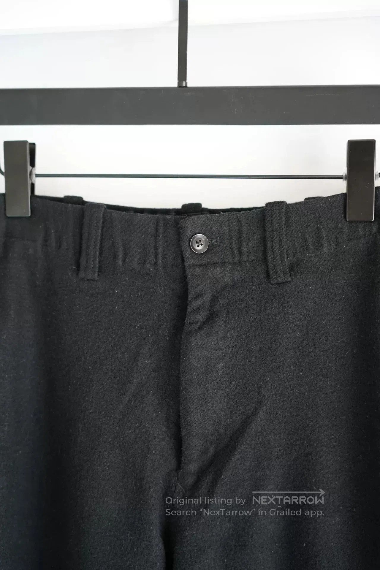 Yohji Yamamoto Yohji Yamamoto Black Wool Trousers. Size US 42 / EU 58 - 3 Thumbnail