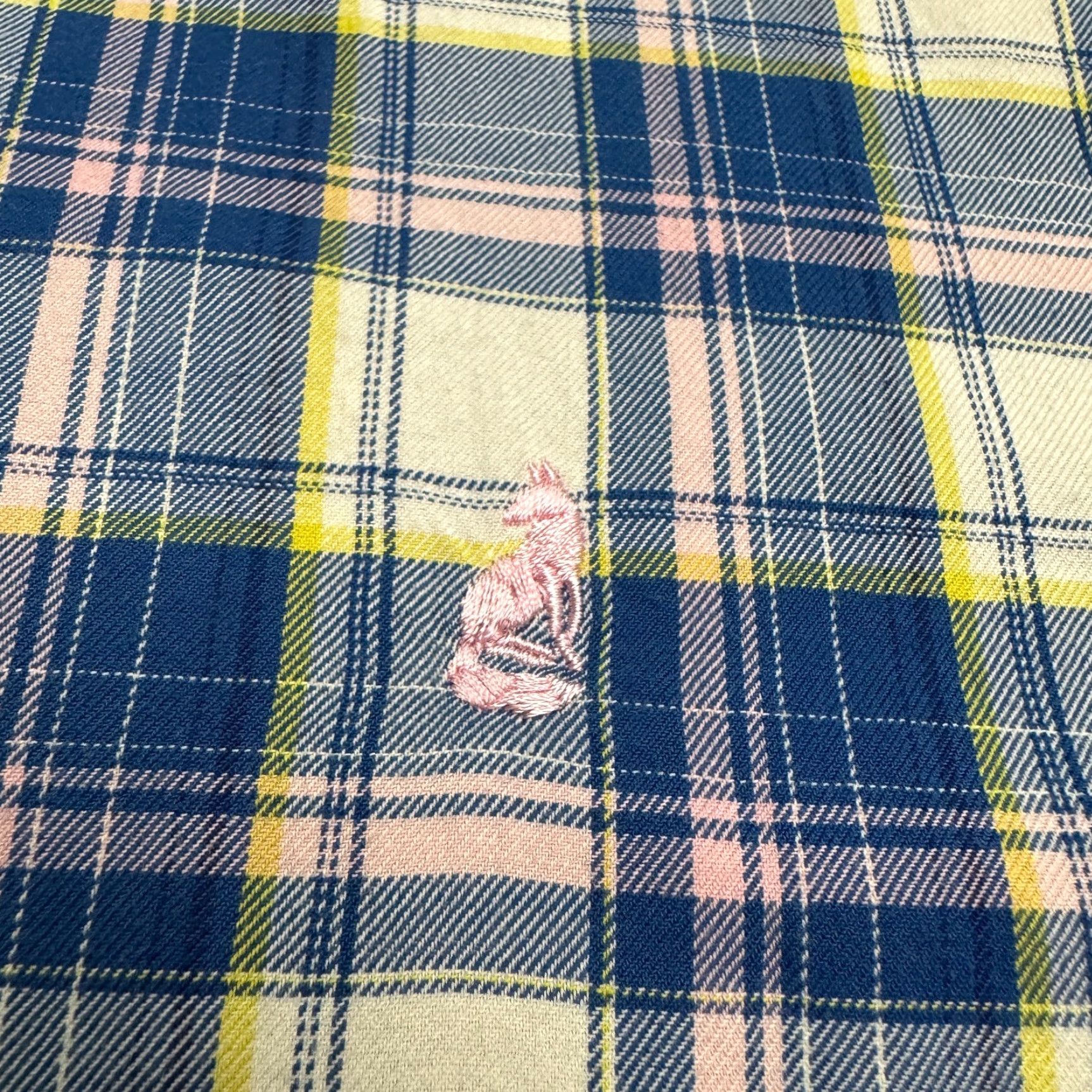 Pinko Thomas Pink Button-Down Shirt Mens XL Blue Plaid Classic Fit Long Sleeve Cotton Shirt Size US XL / EU 56 / 4 - 6 Thumbnail