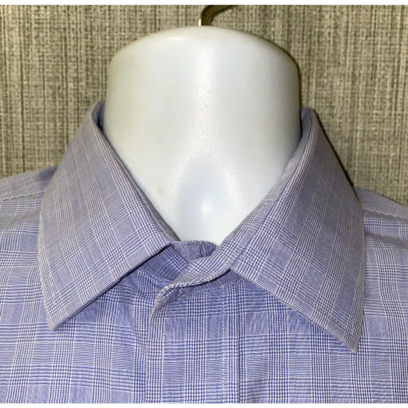 Brooks Brothers Brooks Brothers 346 Mens Blue Non Iron Long Sleeve Dress Shirt Size 16 Checks 100% Cotton Regular Size 42R - 3 Thumbnail