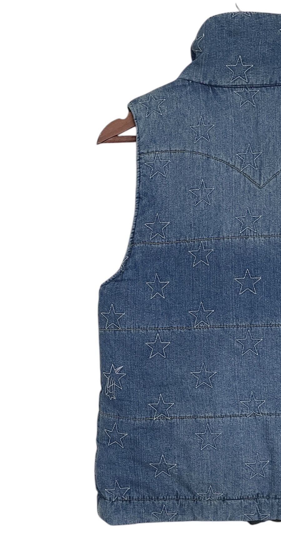 Japanese Brand × Vintage Vintage Japanese Brand Rodeo Crowns Denim Vest 2000s Size US M / EU 48-50 / 2 - 7 Thumbnail