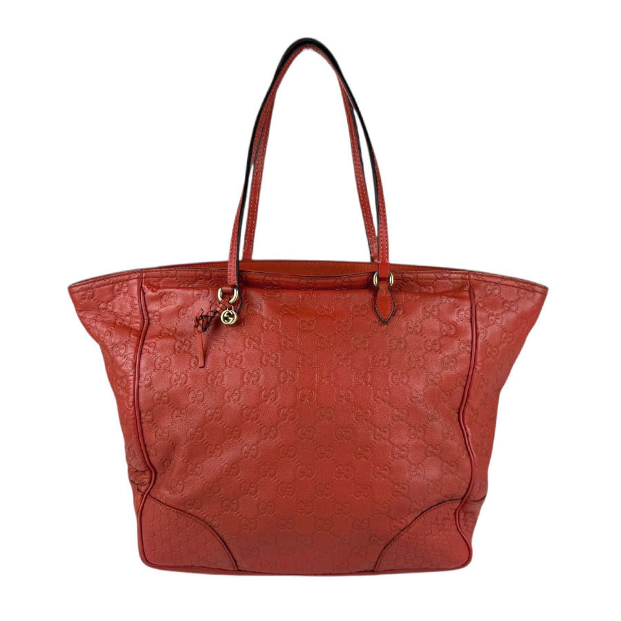 Gucci Shoulder Bag Guccissima Leather Orange Brown Gold Women's 323671 Z5091