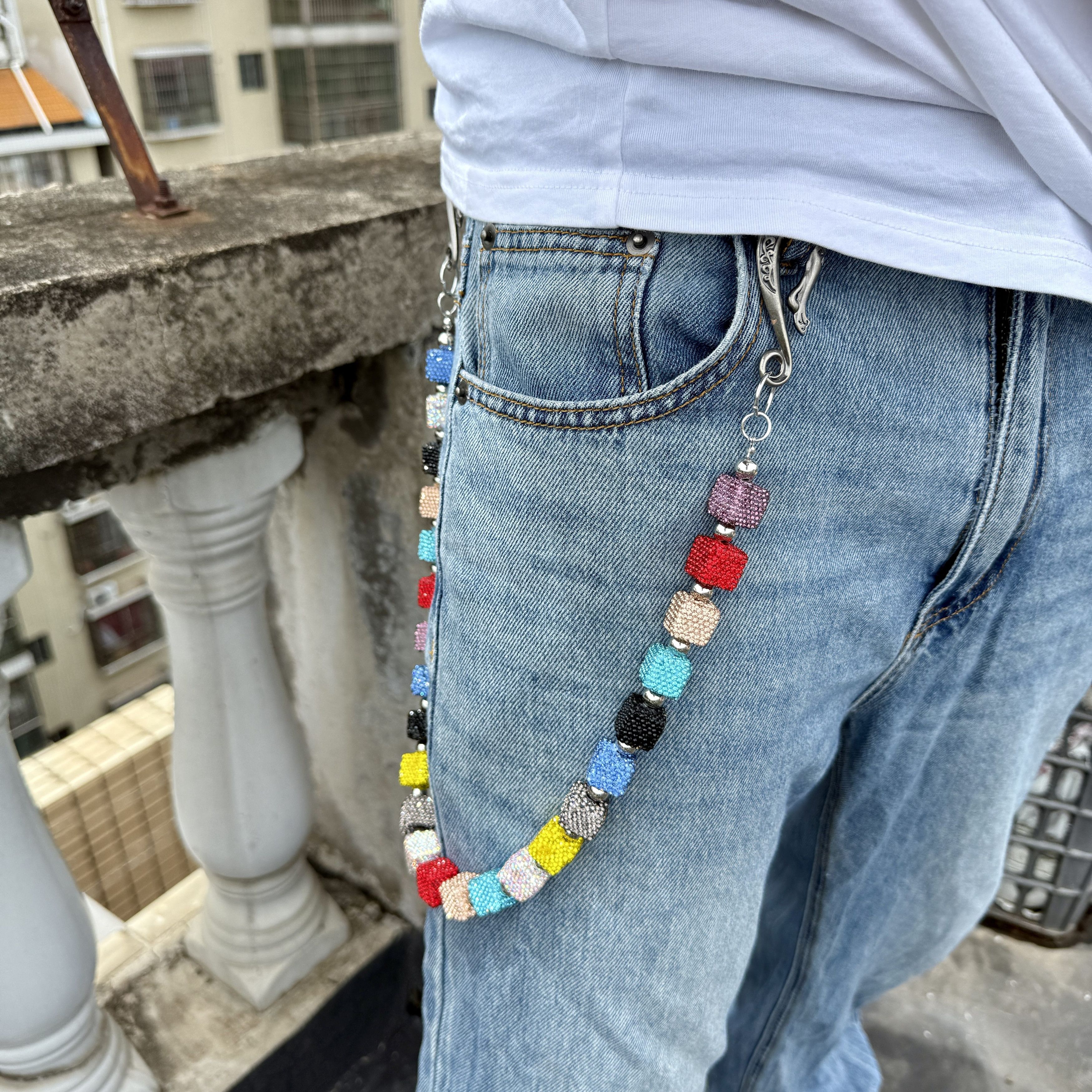 Jewelry Multiple Color Bead Wallet Chain Size ONE SIZE - 6 Thumbnail