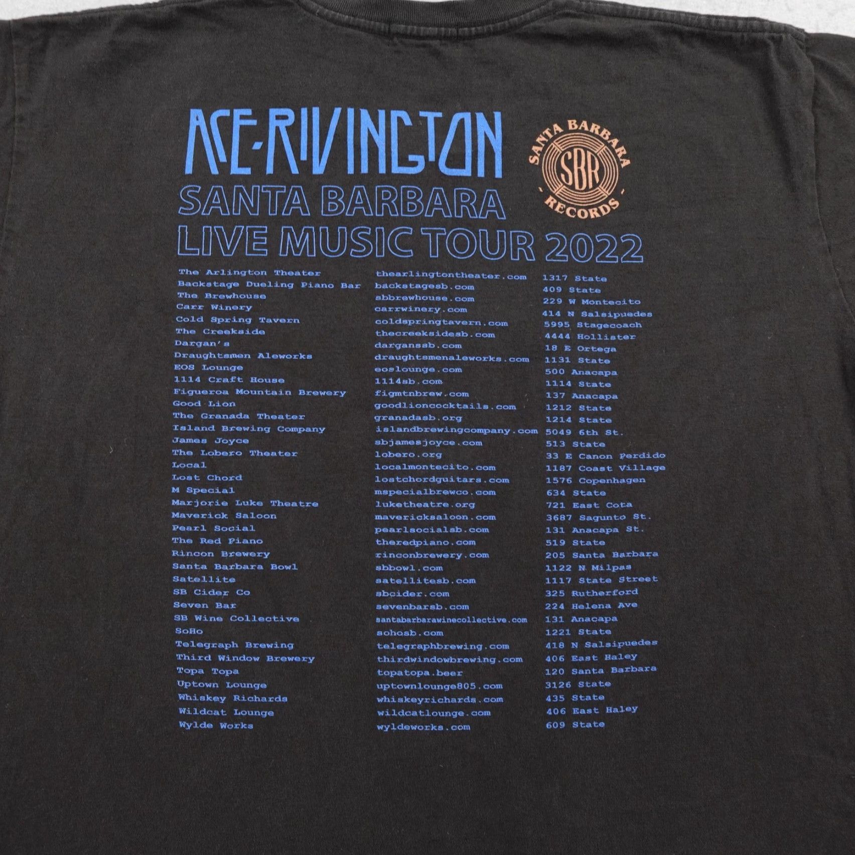 Vintage Ace Rivington Shirt Black Medium Graphic Concert SB Tour 2022 Mens Size US M / EU 48-50 / 2 - 5 Thumbnail