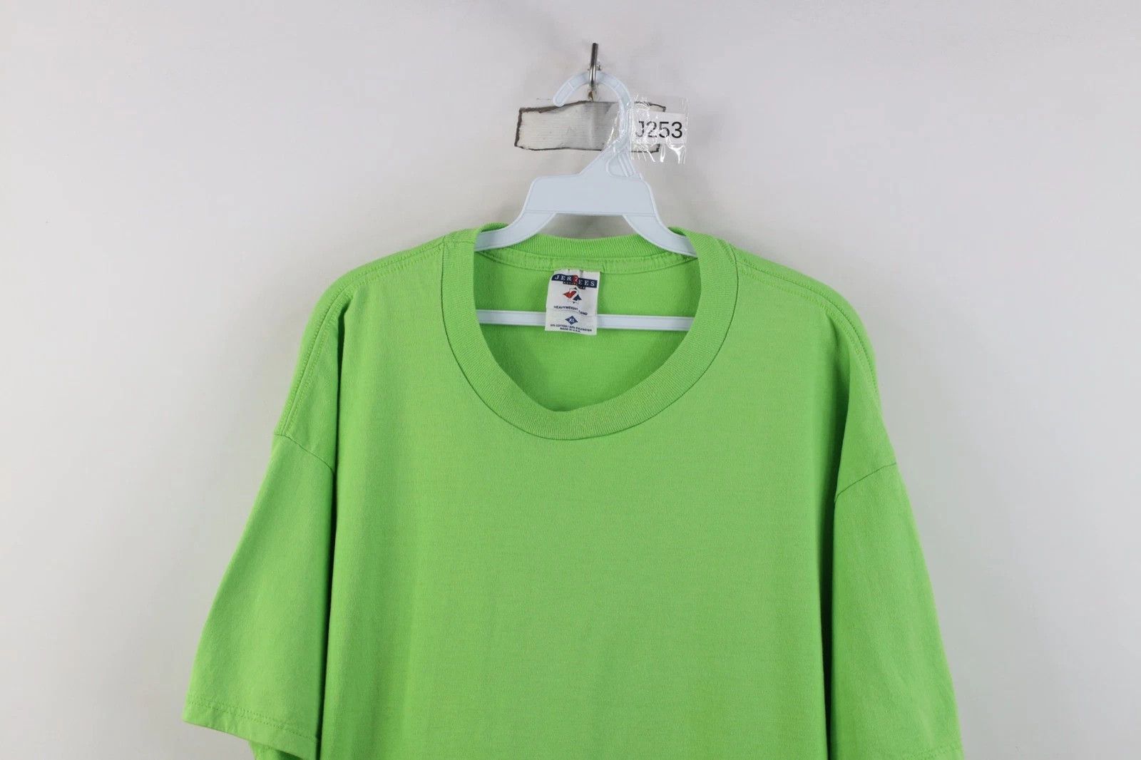 Vintage Vintage 90s Streetwear Short Sleeve T-Shirt Lime Green USA Size US XL / EU 56 / 4 - 2 Thumbnail