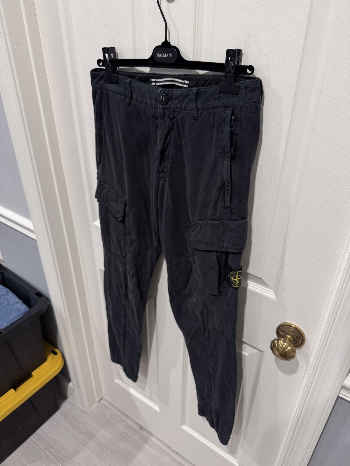 Stone Island Stone Island Black Cotton Cargo Pants Sz 30 Type SL Size US 30 / EU 46 - 3 Thumbnail