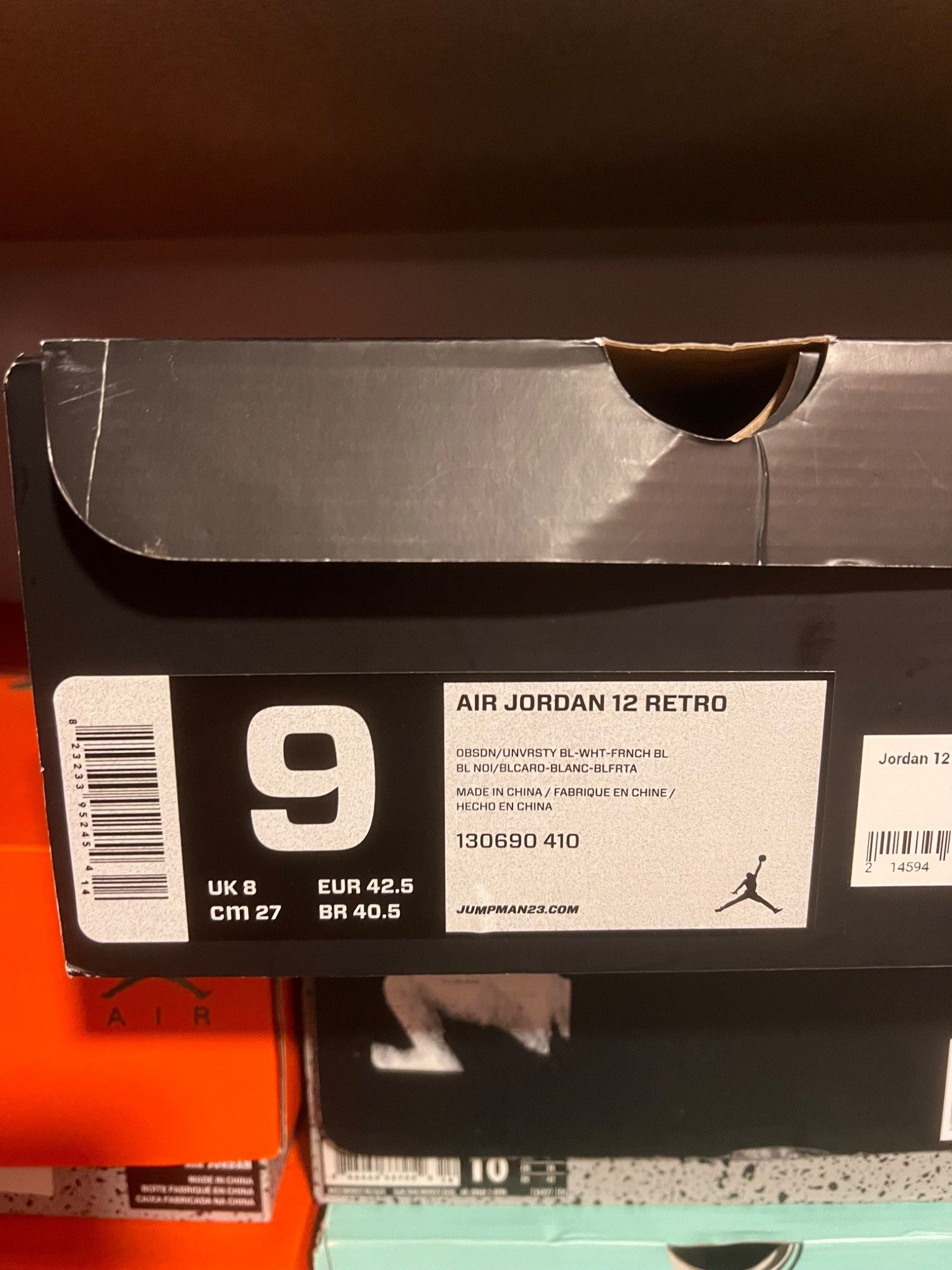 Jordan Brand Jordan 12 Obsidian (2012) Size US 9 / EU 42 - 7 Thumbnail